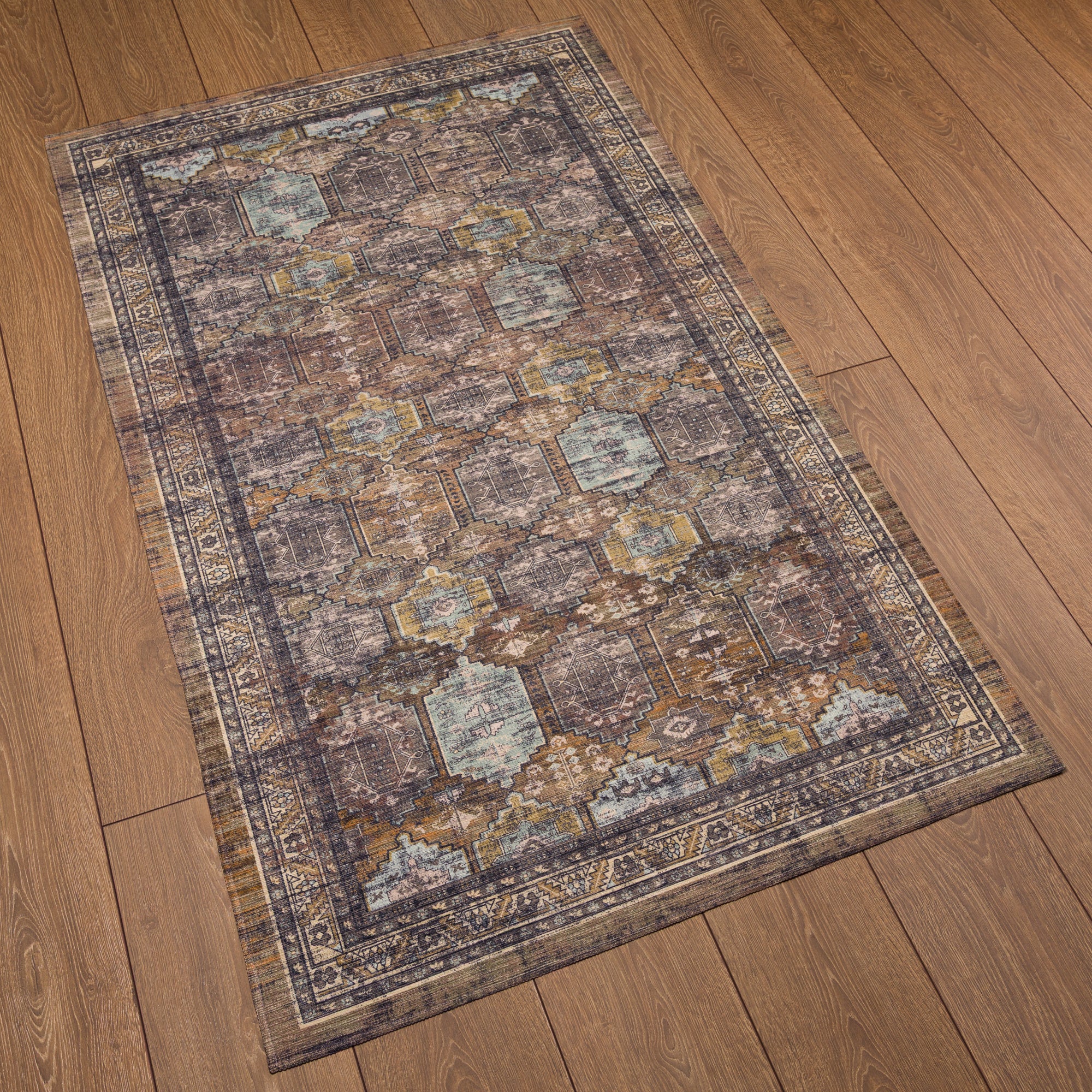 Asher Geometric Medallion Rug