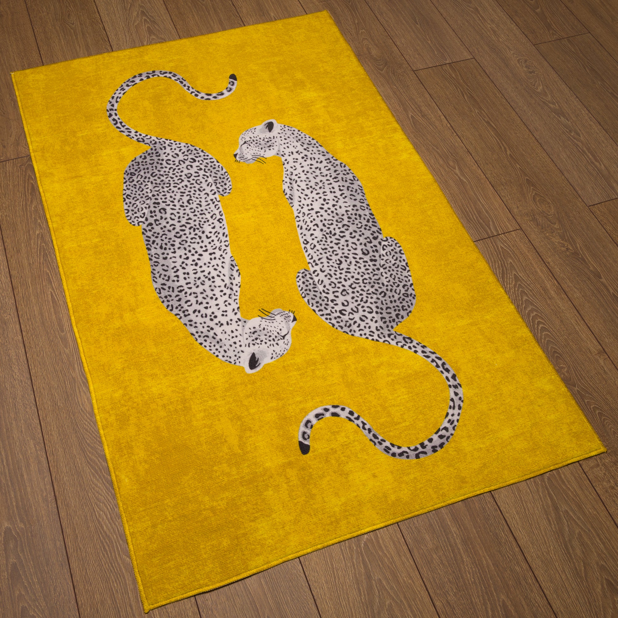 Sandy Tappeto chic con motivo leopardato