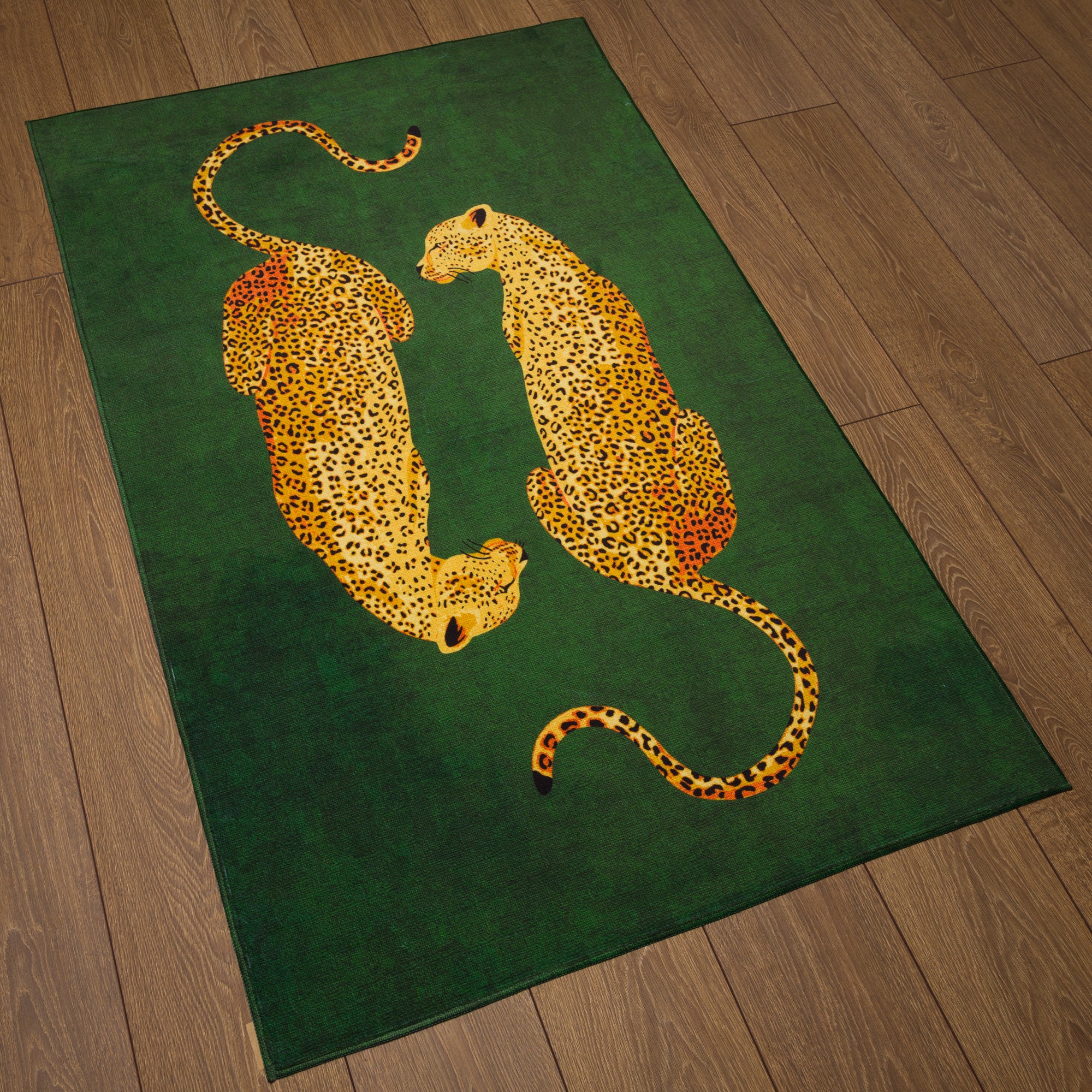 Sandy Шикозен леопардов модел килим