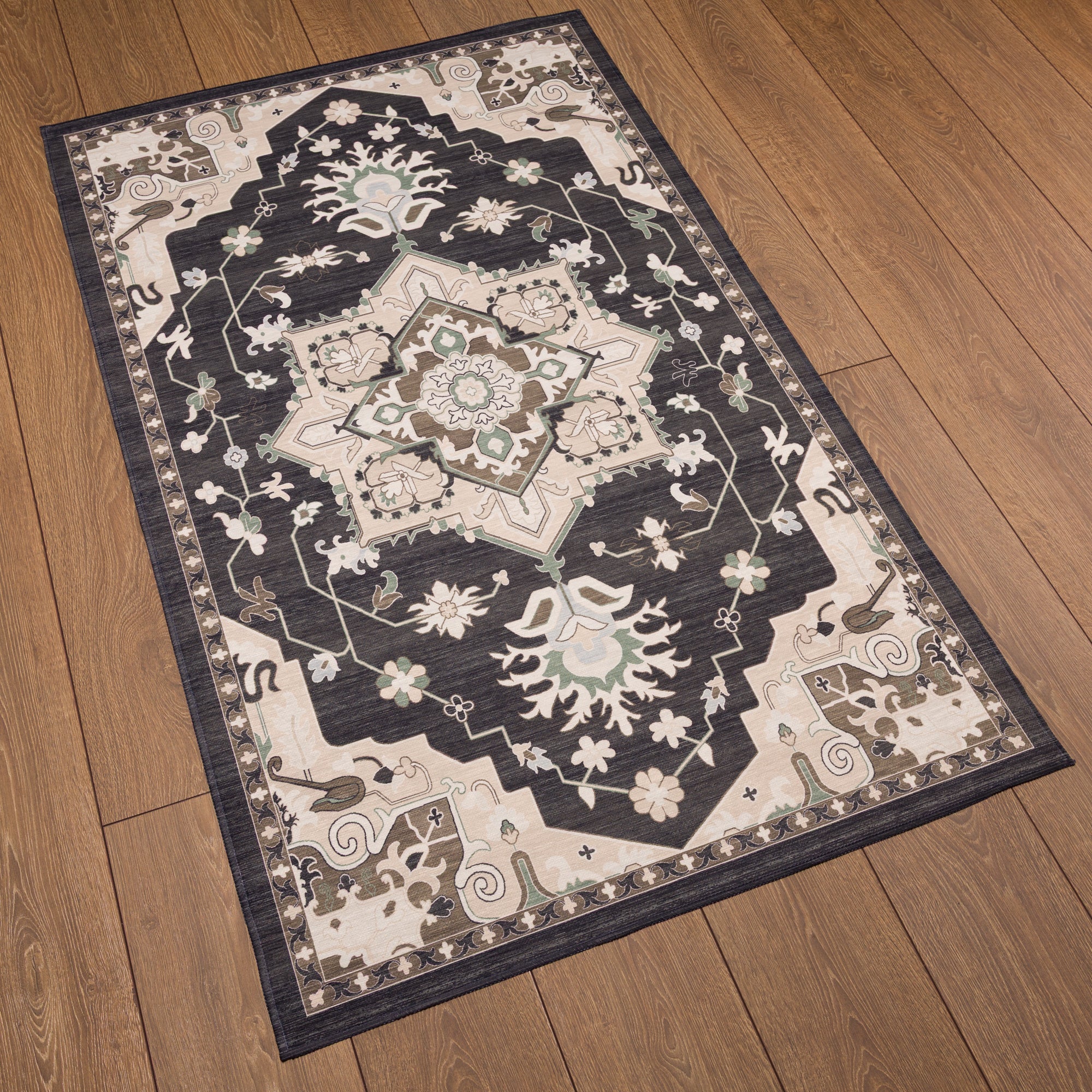 Lena Ornamental Floral Design Rug
