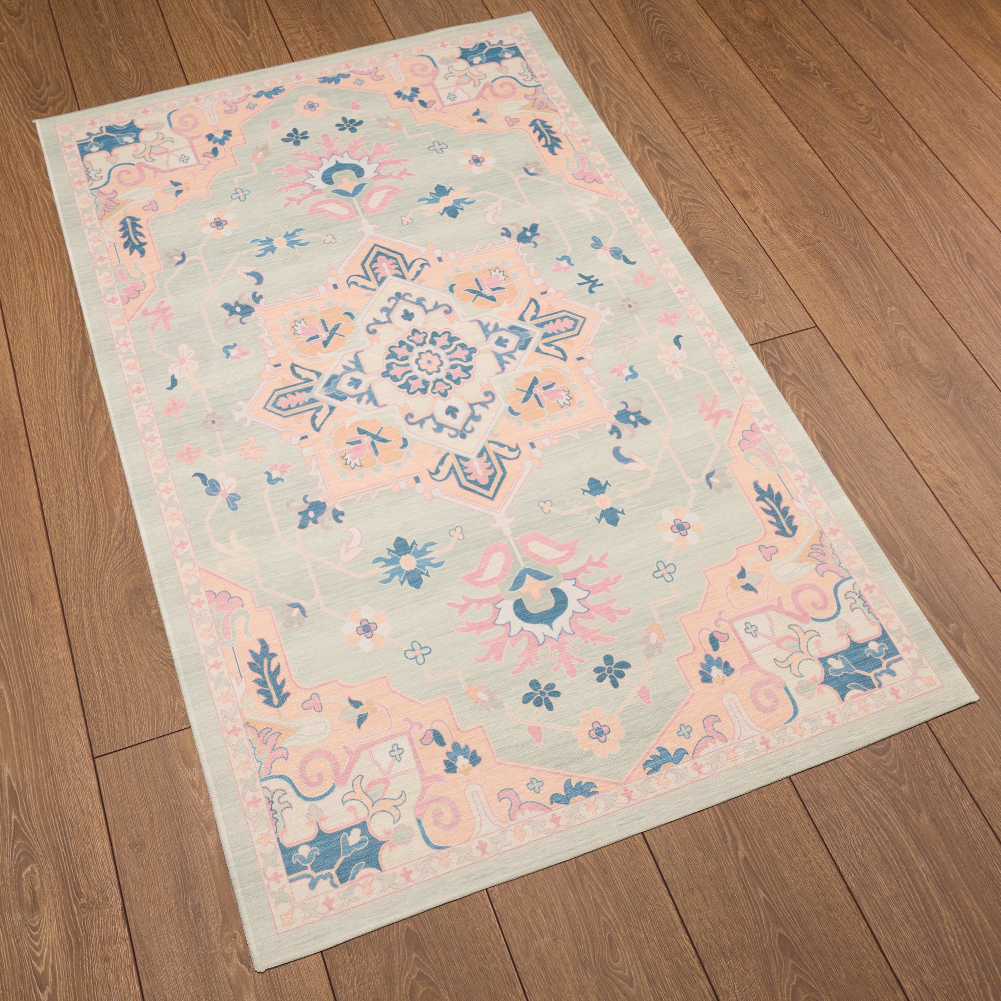 Lena Ornamental Floral Design Rug
