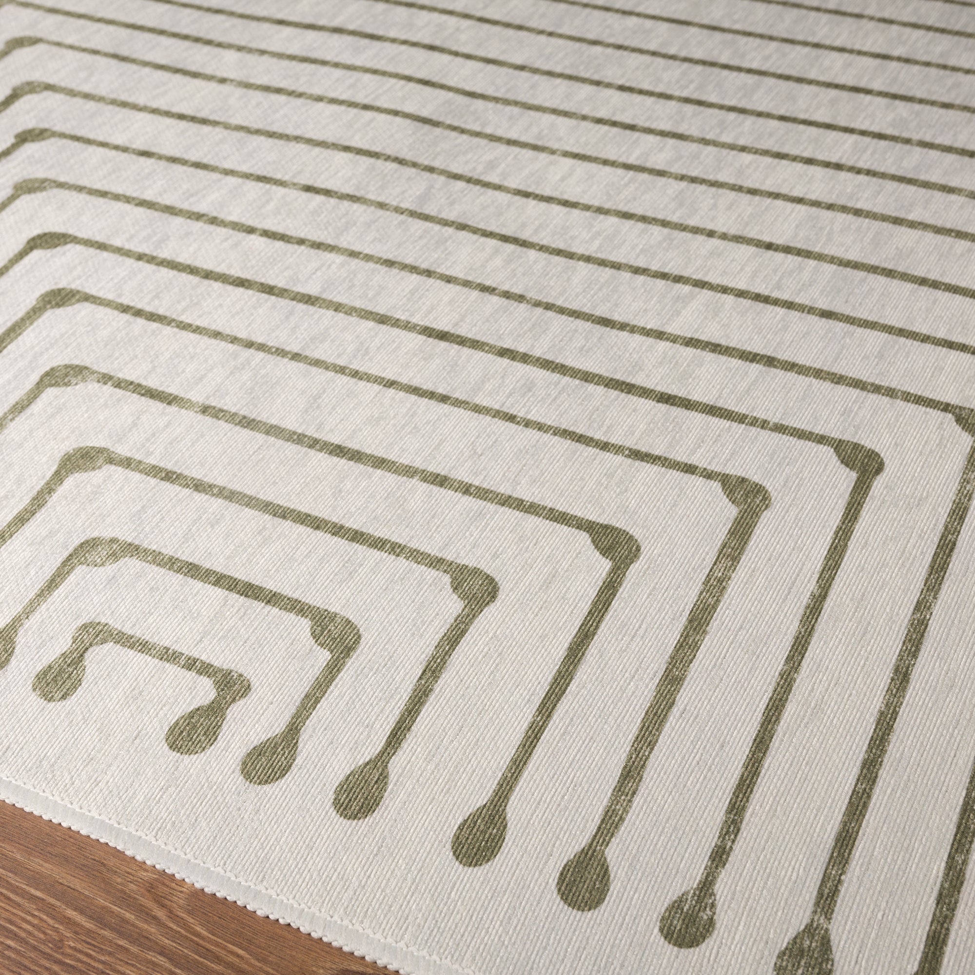 Olis Modern Inkdrop Geometric Rug