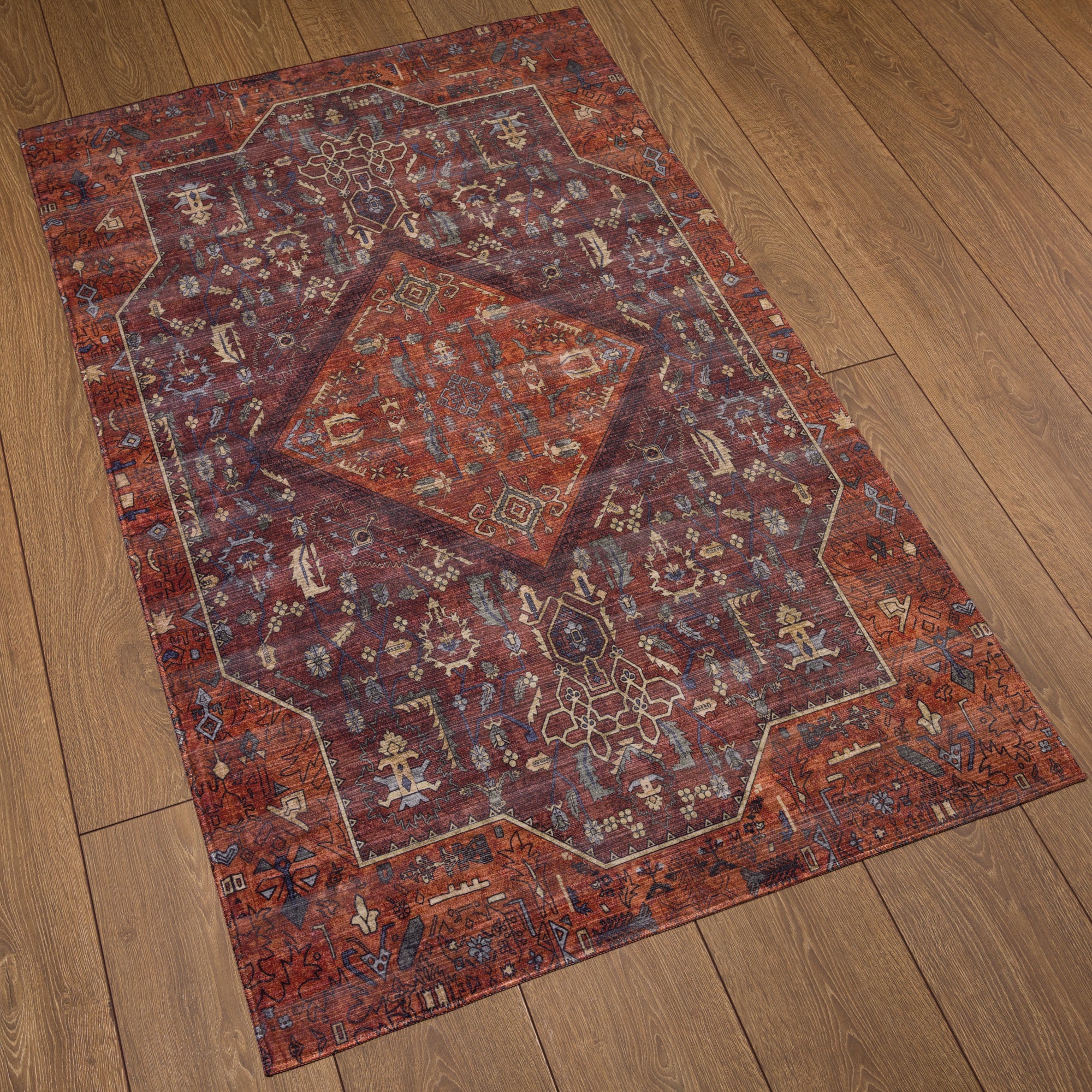 Elliot Geometrischer Medaillon-Teppich
