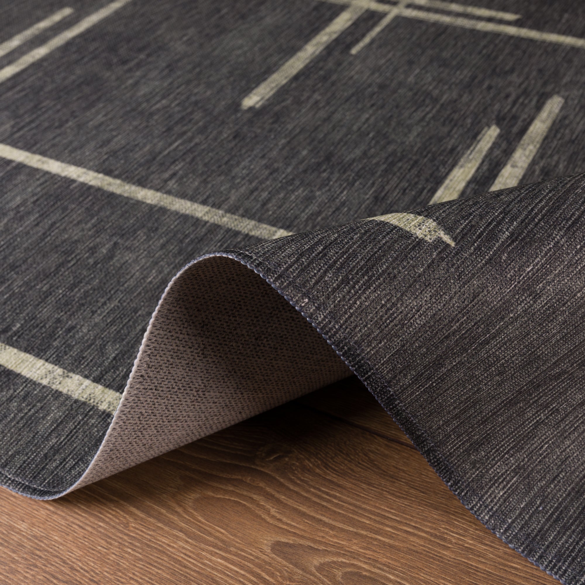 Sage Alfombra de Diseño Lineal Abstracto