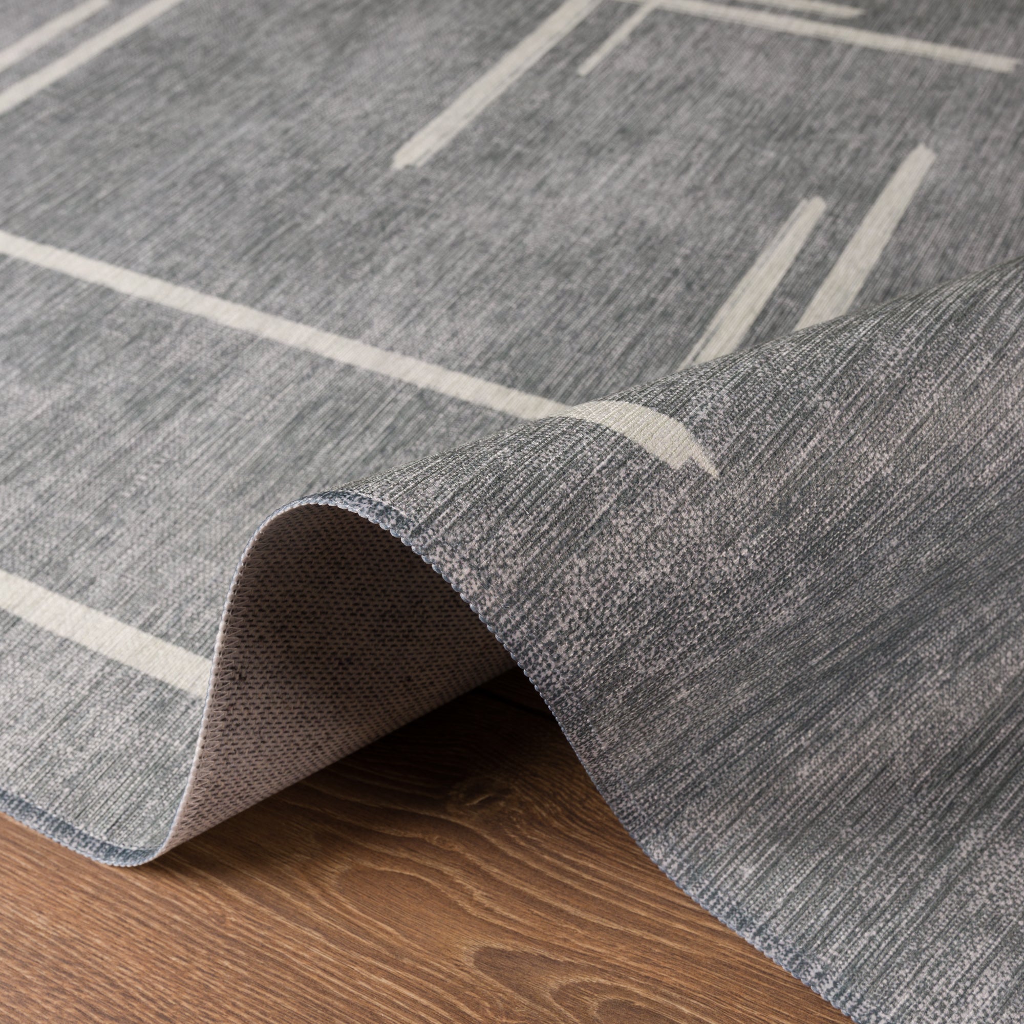 Sage Alfombra de Diseño Lineal Abstracto