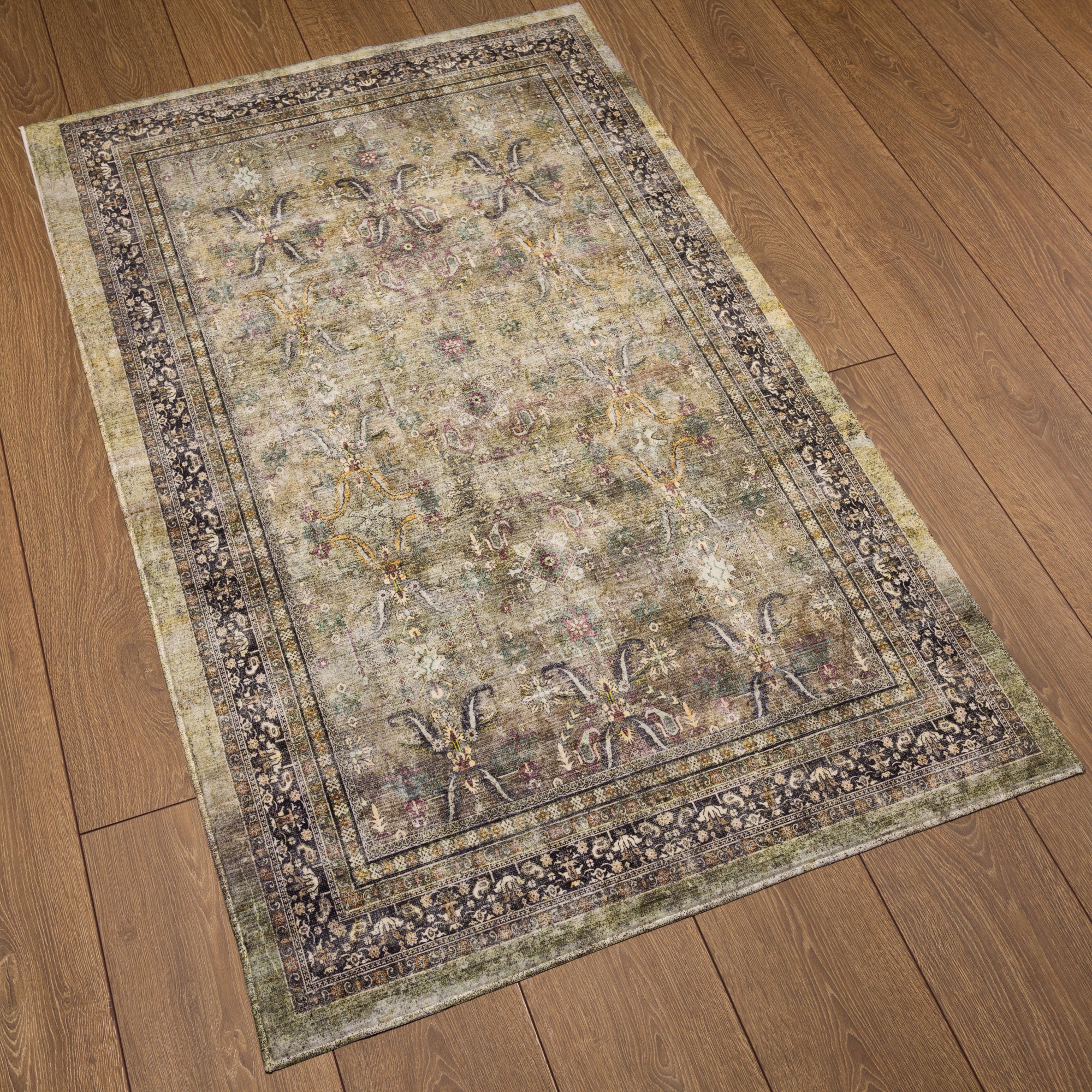 Sabra Distressed Ornamental Rug