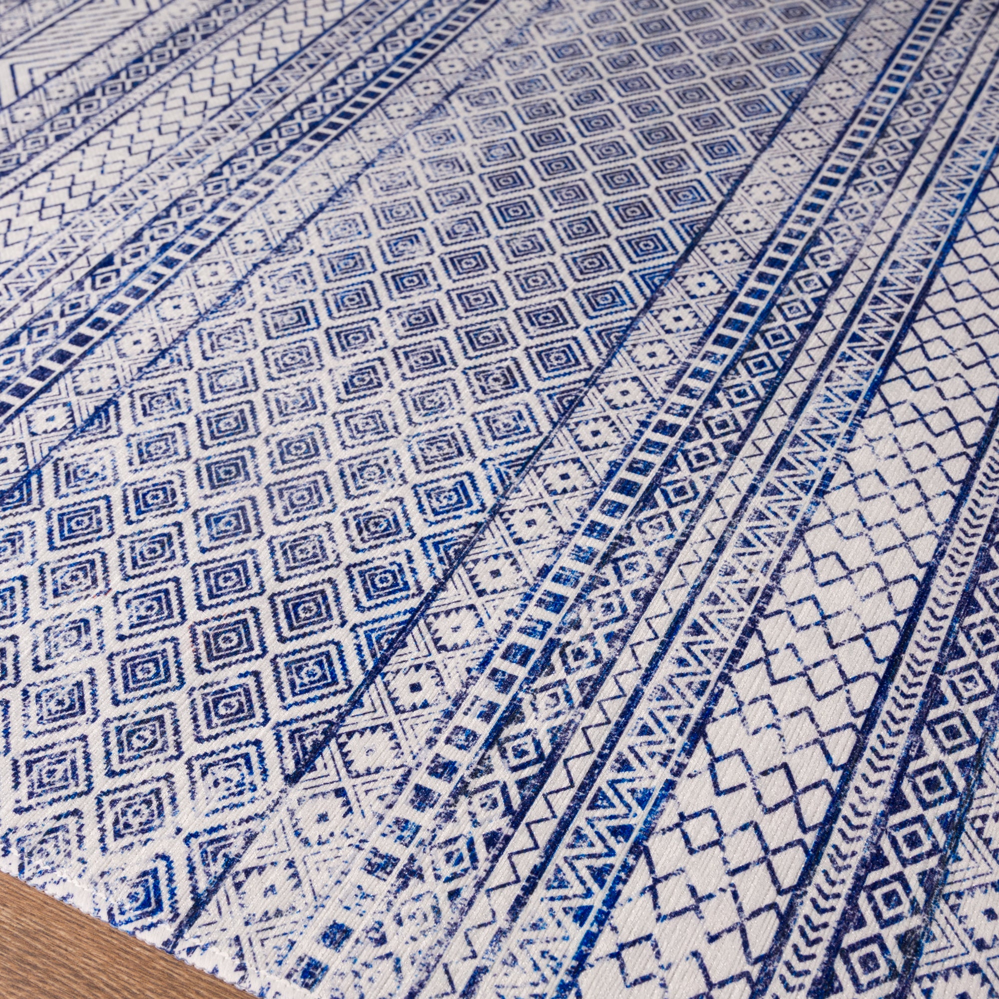 Indigo Modern Tribal Rug