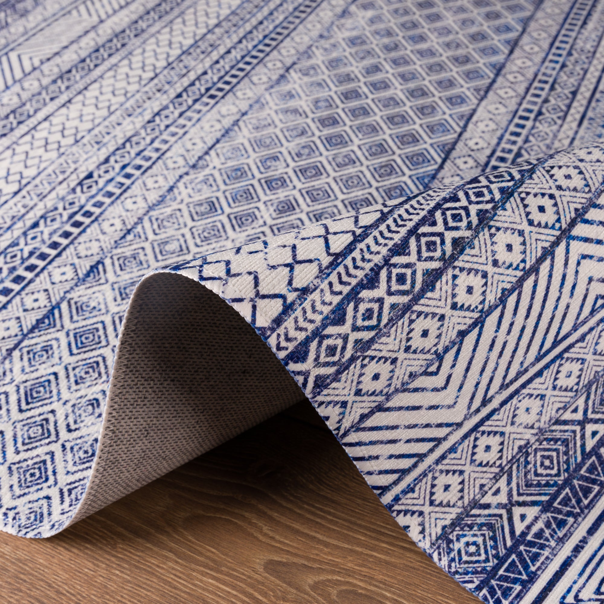 Indigo Modern Tribal Rug