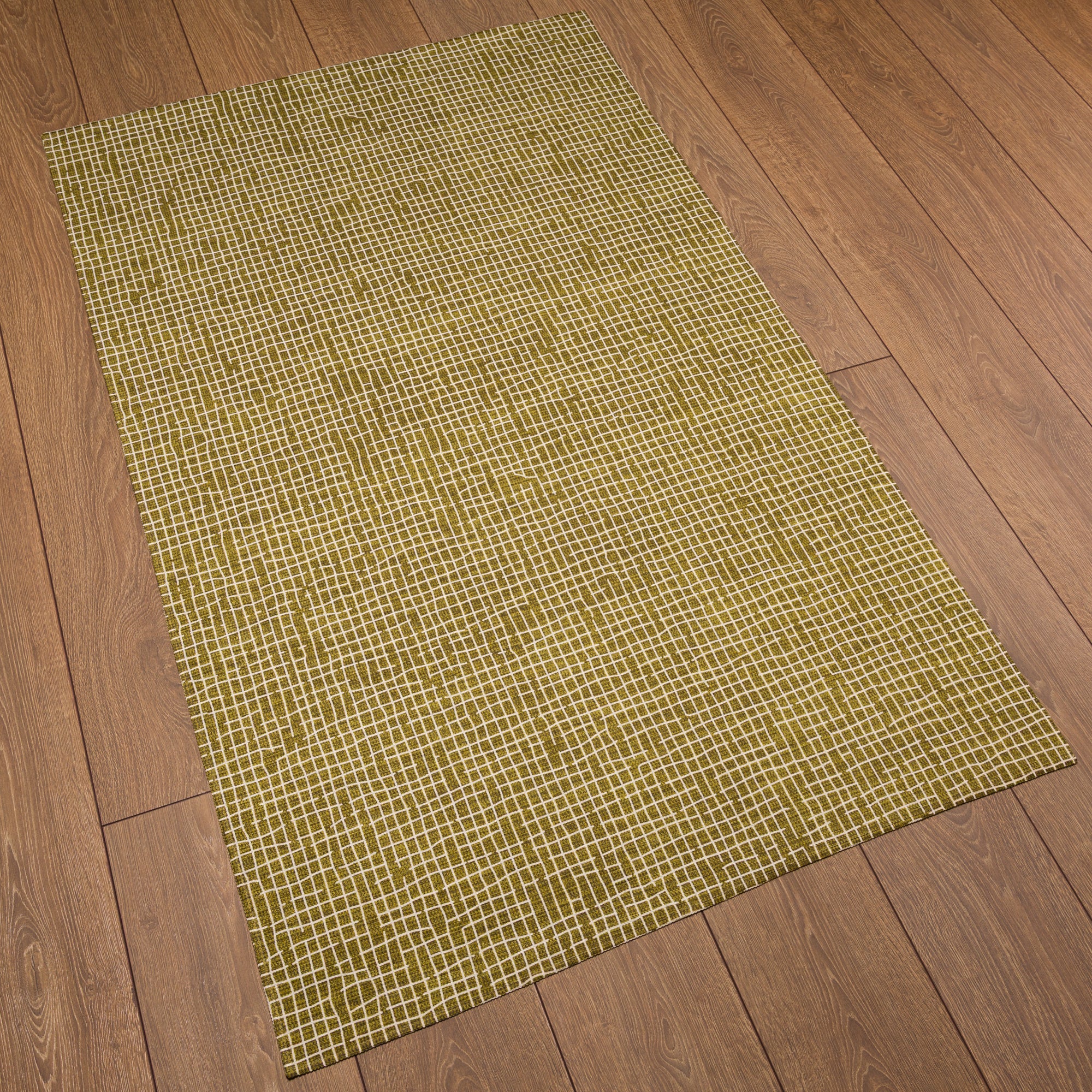 Clyde Textured Grid Pattern Rug