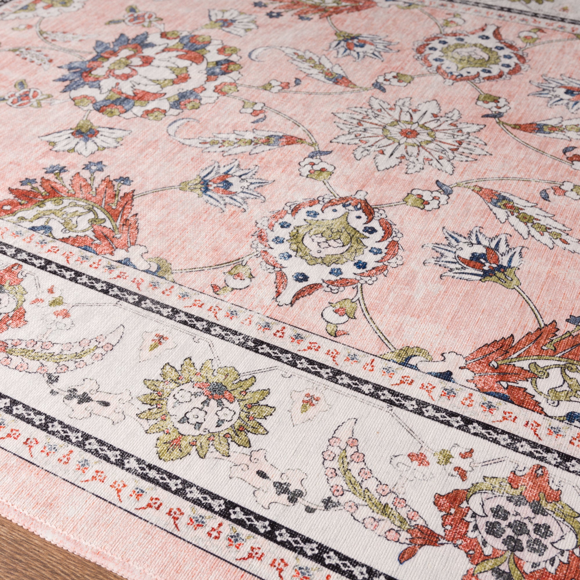 Cleo Traditional Floral Design Rug