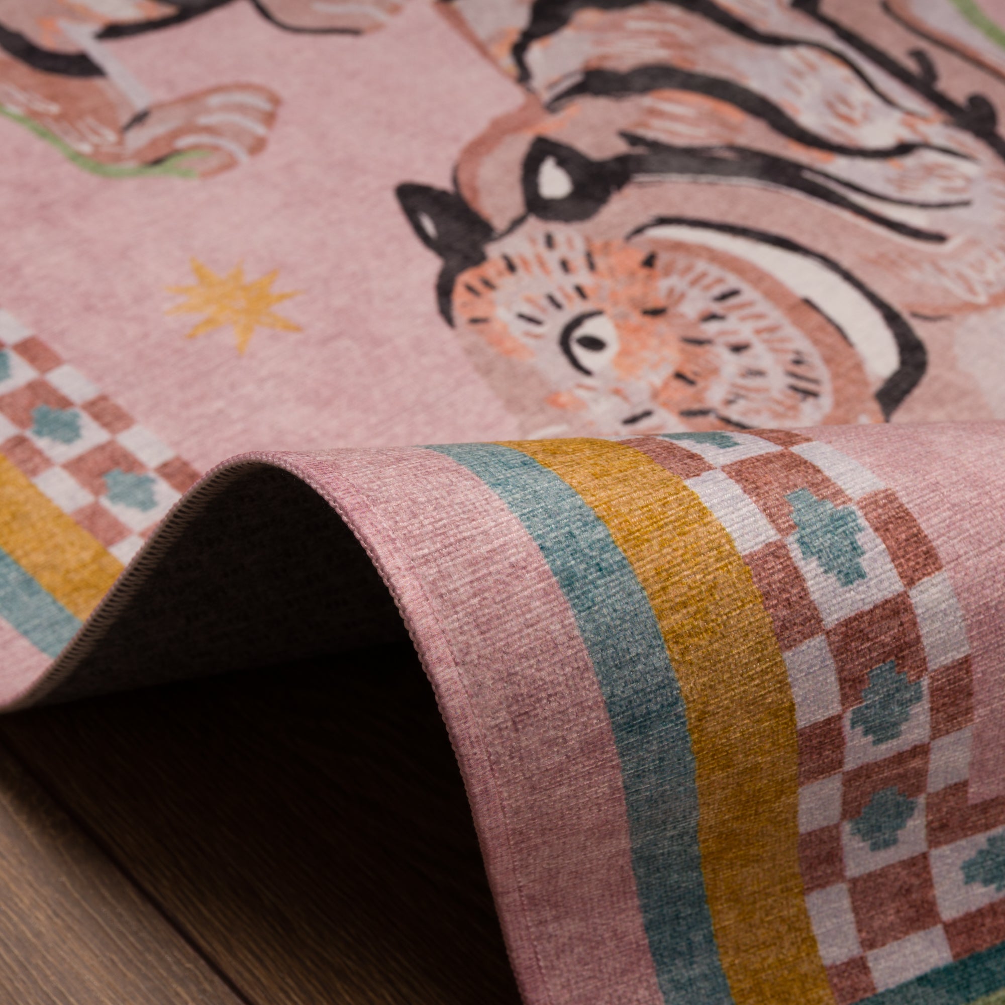 Kairo Tapis imprimé tigre céleste