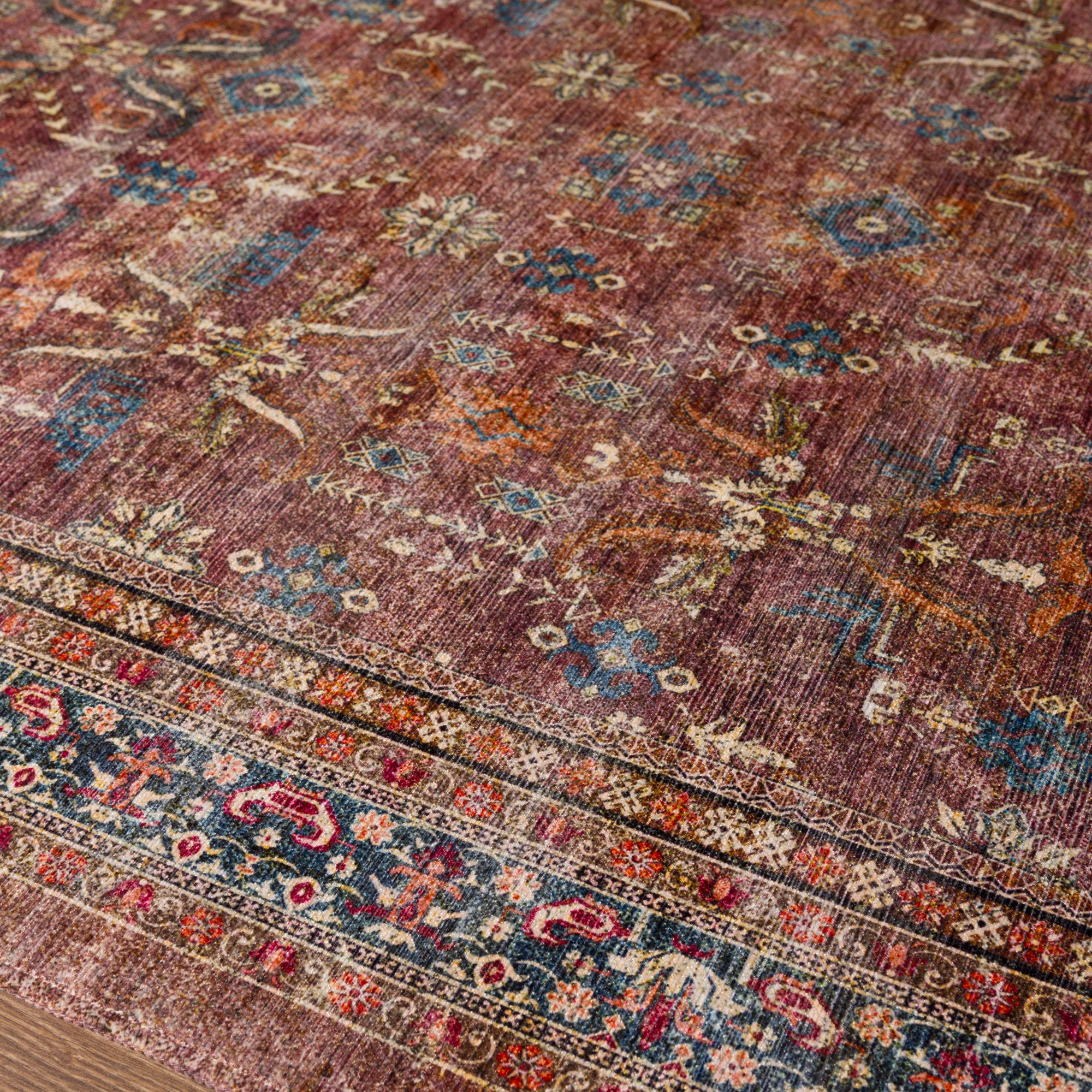 Sabra Distressed Ornamental Rug