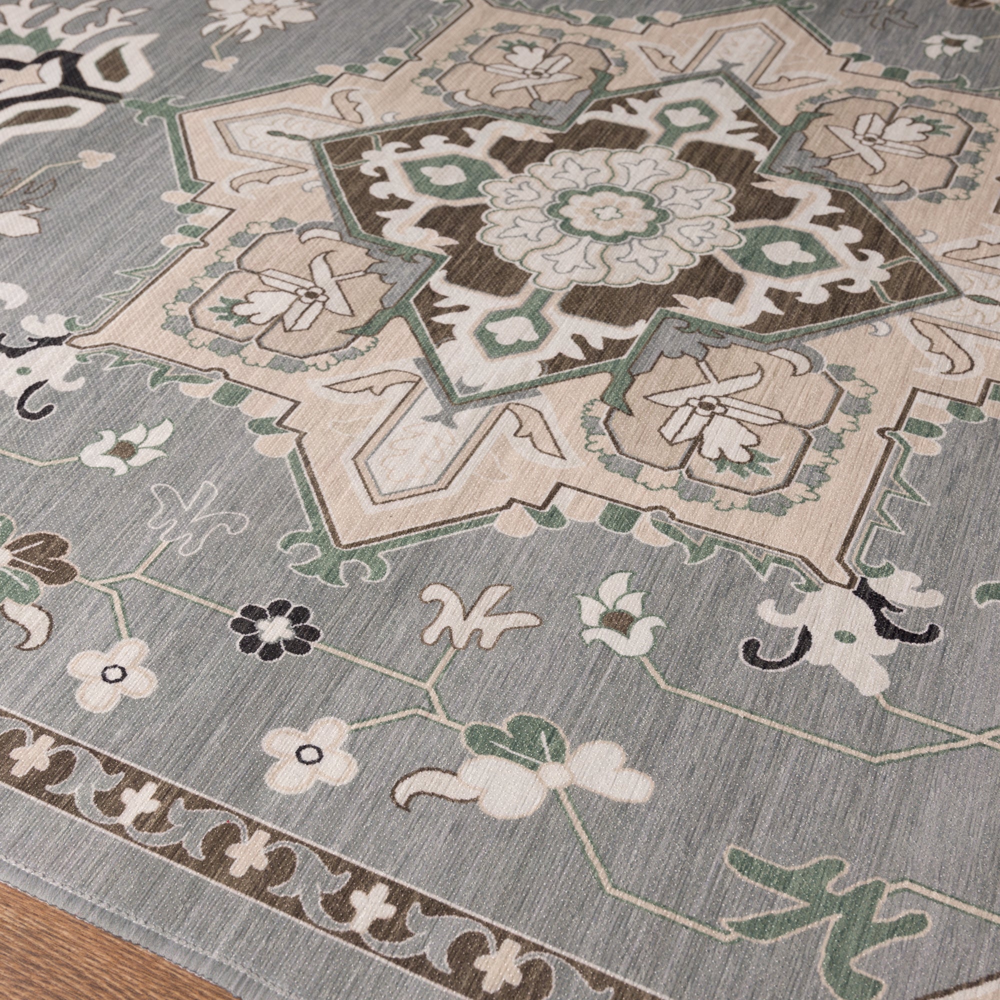 Lena Ornamental Floral Design Rug
