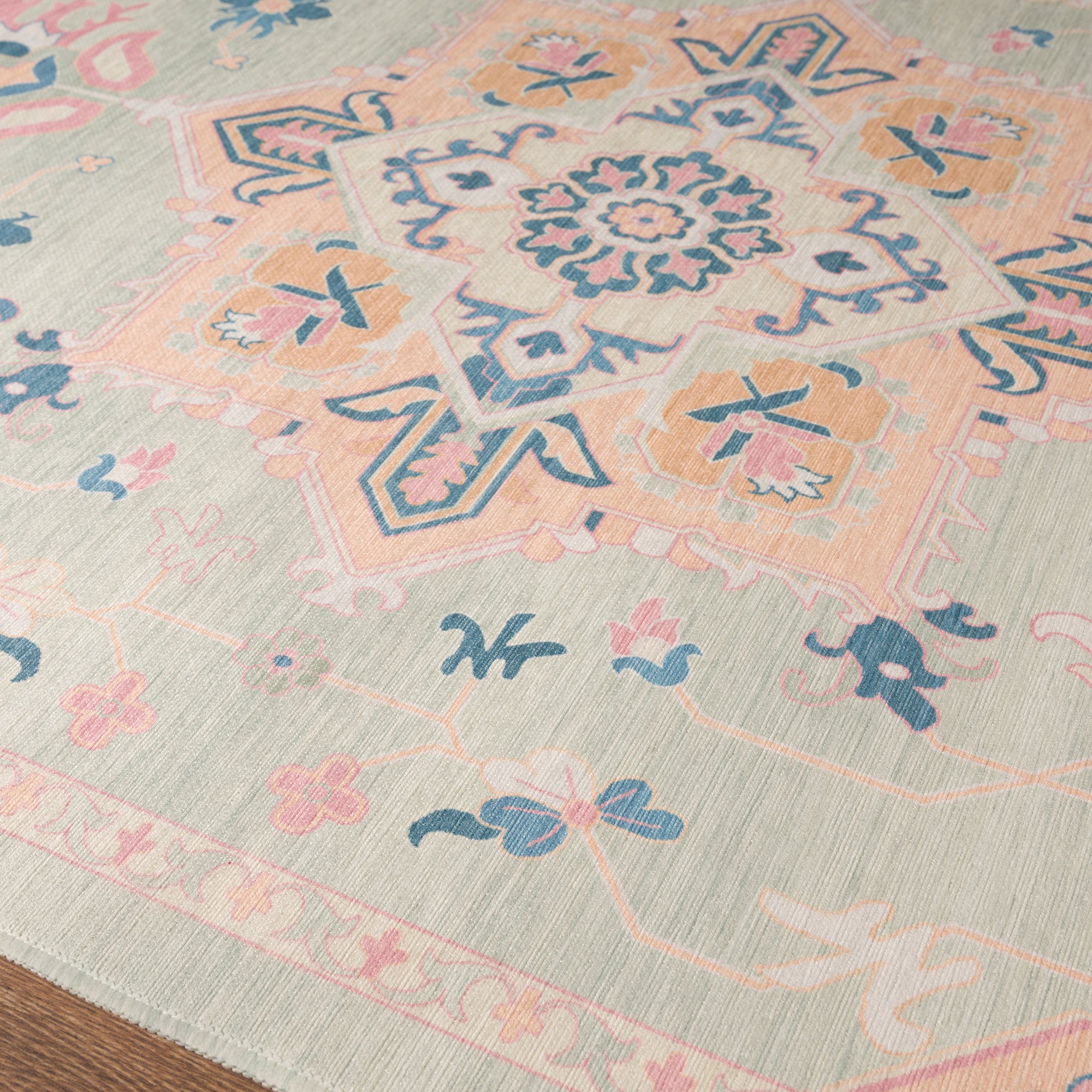 Lena Ornamental Floral Design Rug
