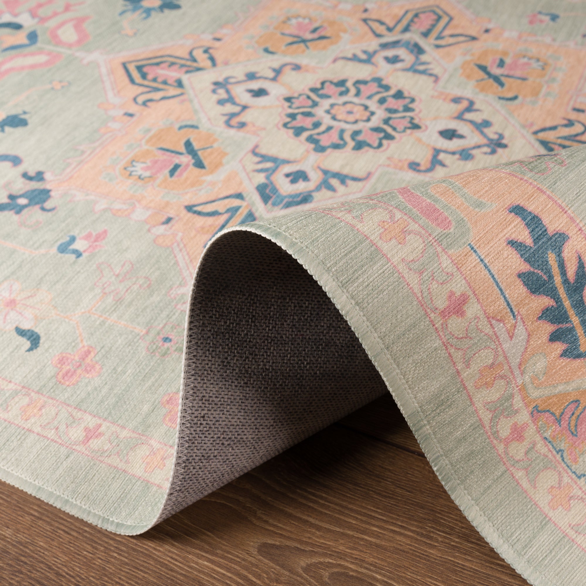 Lena Ornamental Floral Design Rug