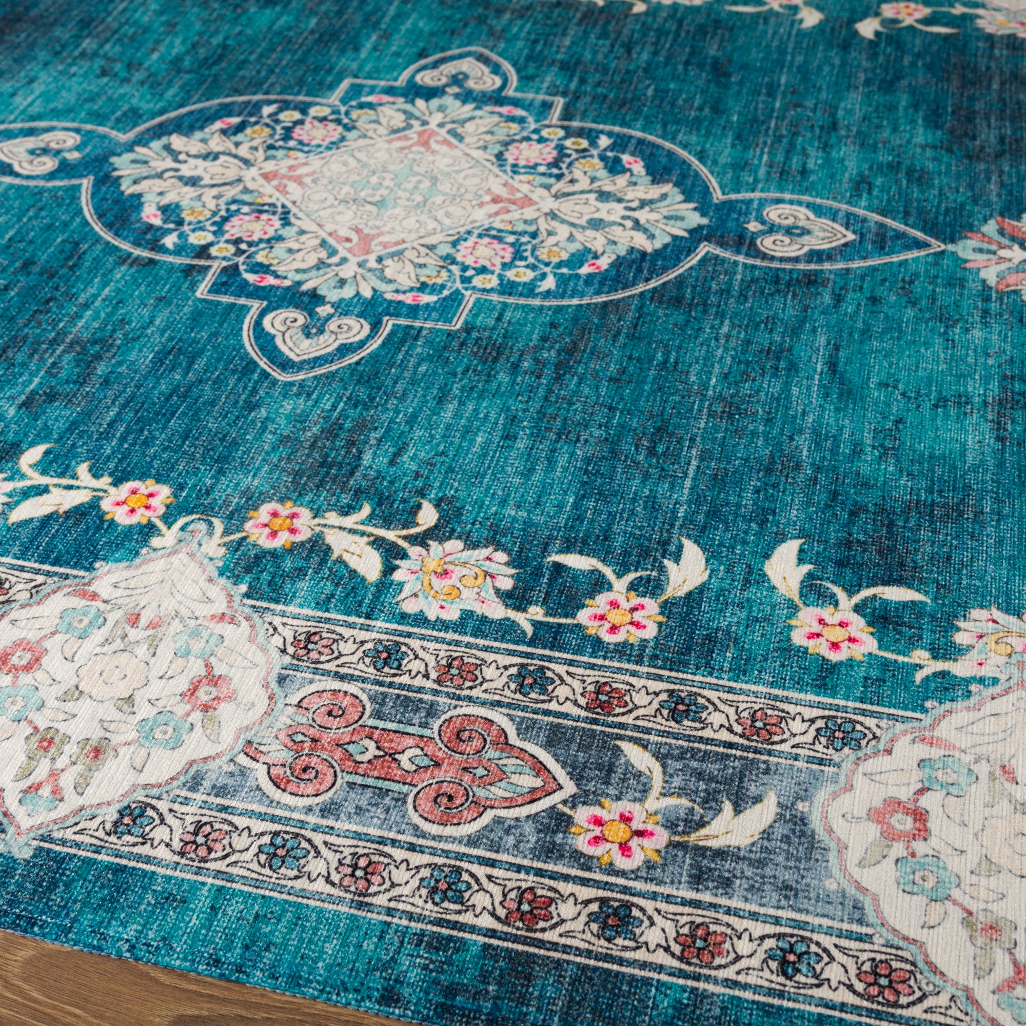 Maris Floral Medallion Design Rug