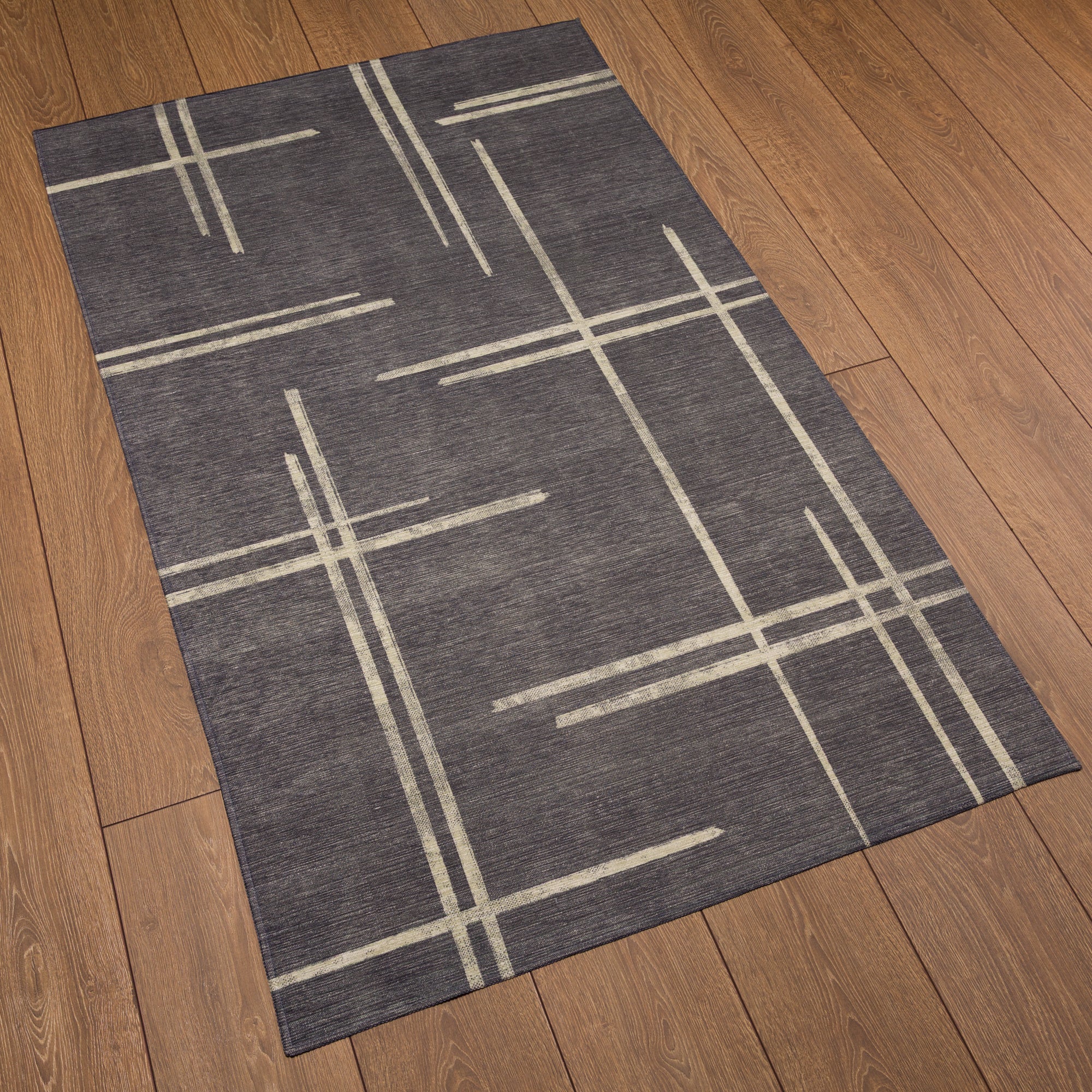 Sage Alfombra de Diseño Lineal Abstracto