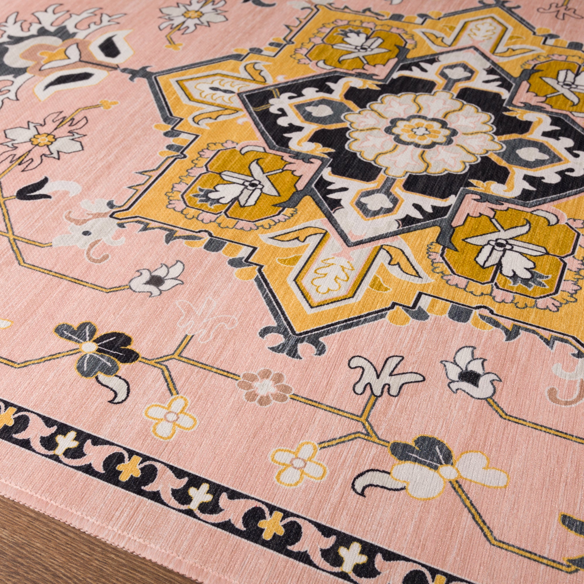 Lena Ornamental Floral Design Rug