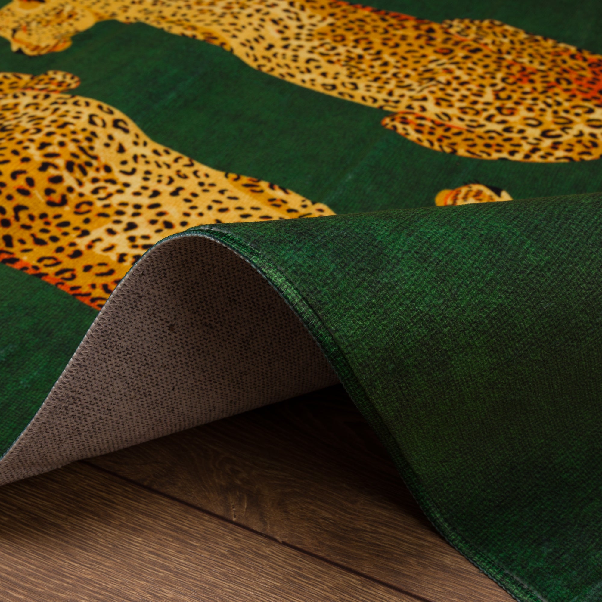 Sandy Alfombra con estampado de leopardo