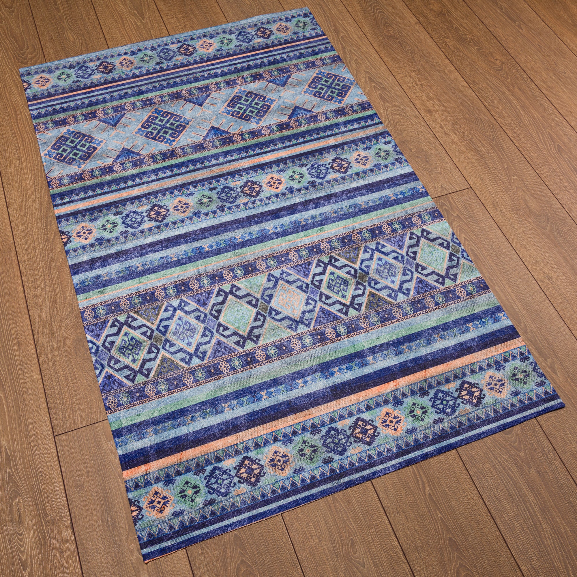 Raya Bohemisk Randig Designmatta