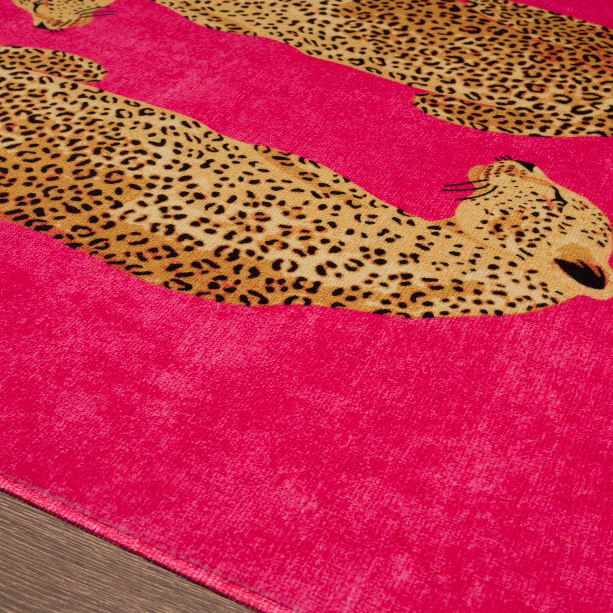 Sandy Tappeto chic con motivo leopardato