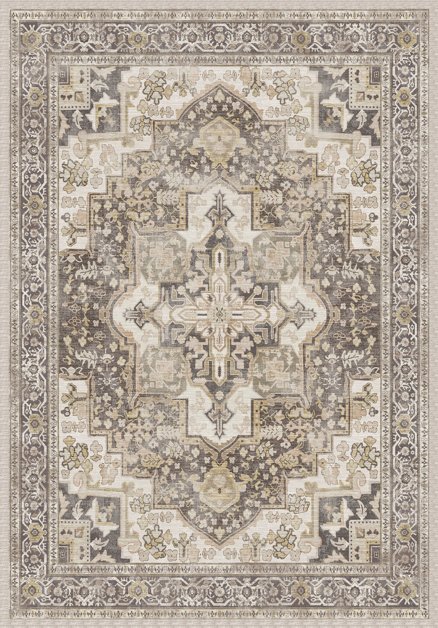 Isabella Ornamentaal Medaillon Vloerkleed