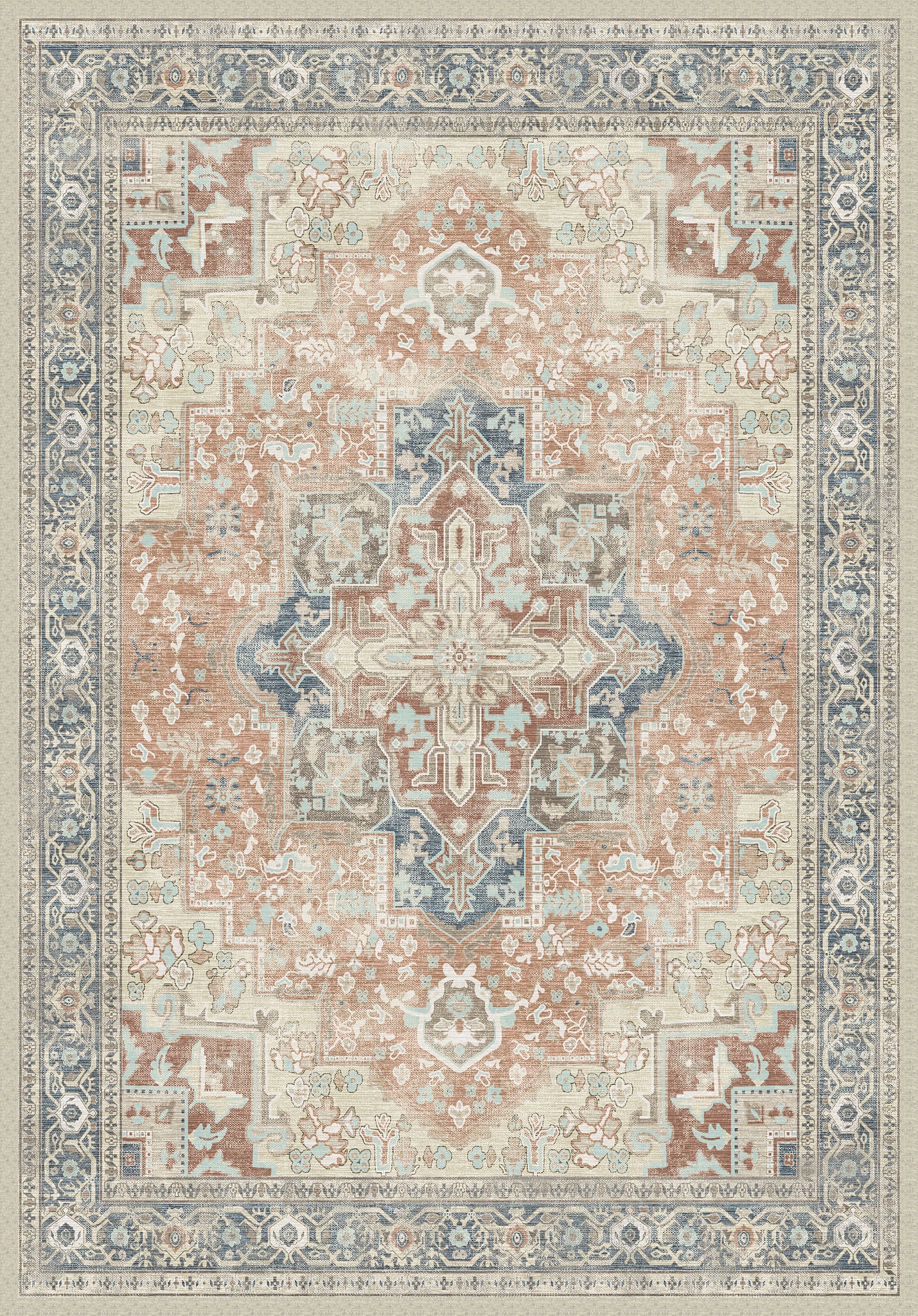 Isabella Ornamentaal Medaillon Vloerkleed
