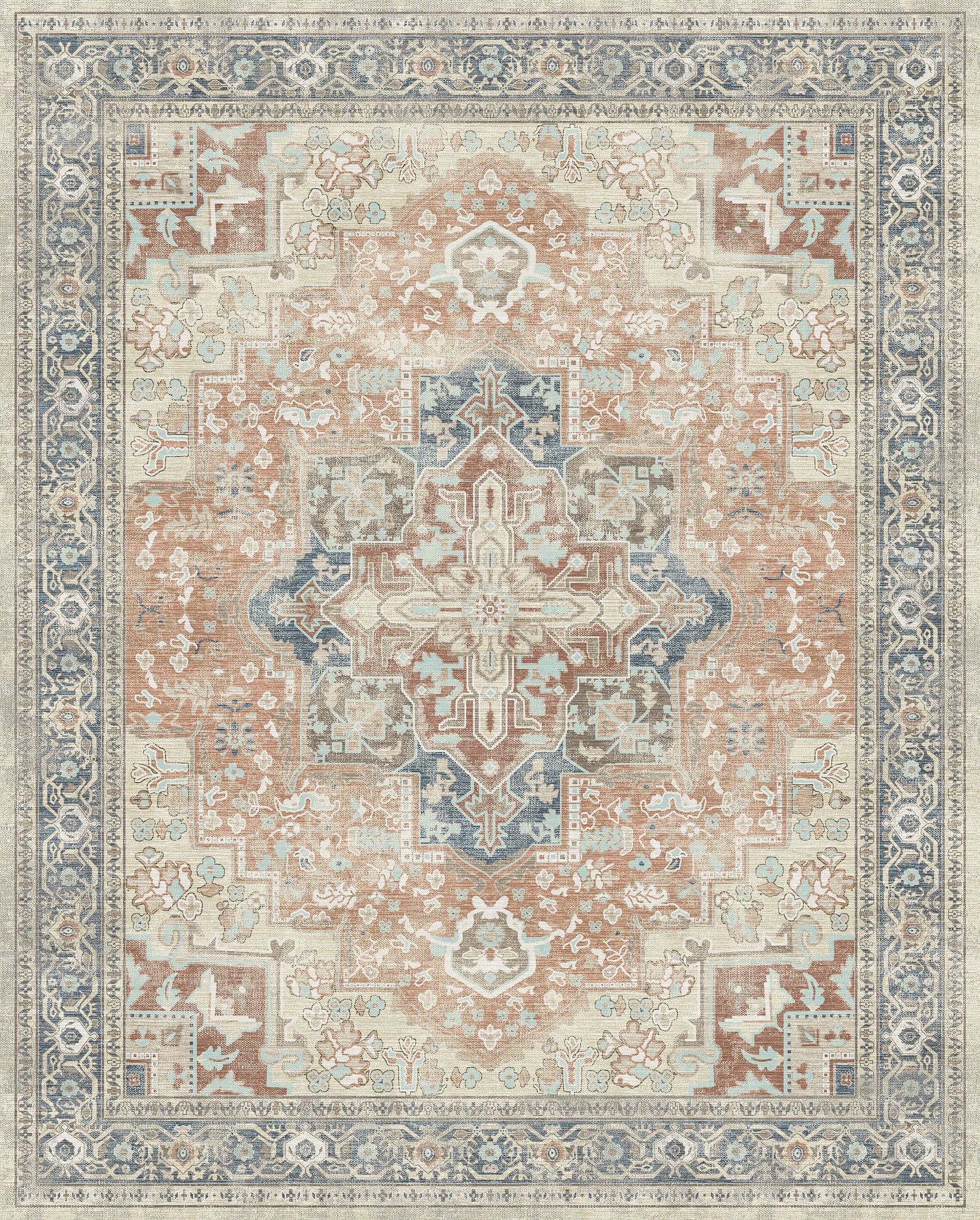Isabella Ornamentaal Medaillon Vloerkleed