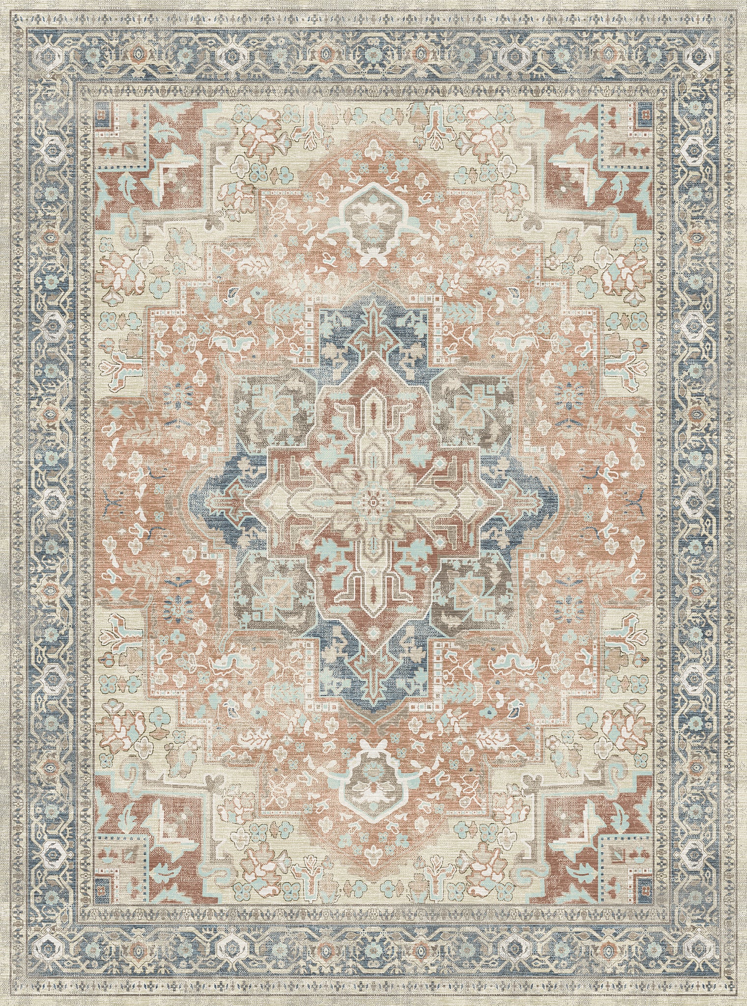 Isabella Ornamentaal Medaillon Vloerkleed