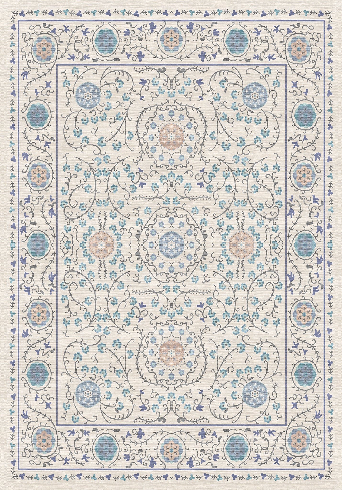 Rosalie Декоративен килим с медальон