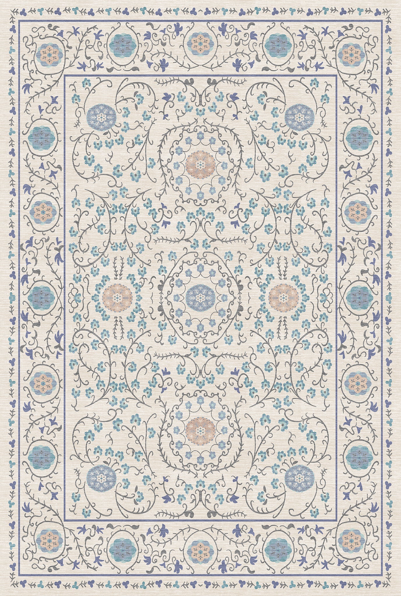 Rosalie Ornamental Medallion Rug