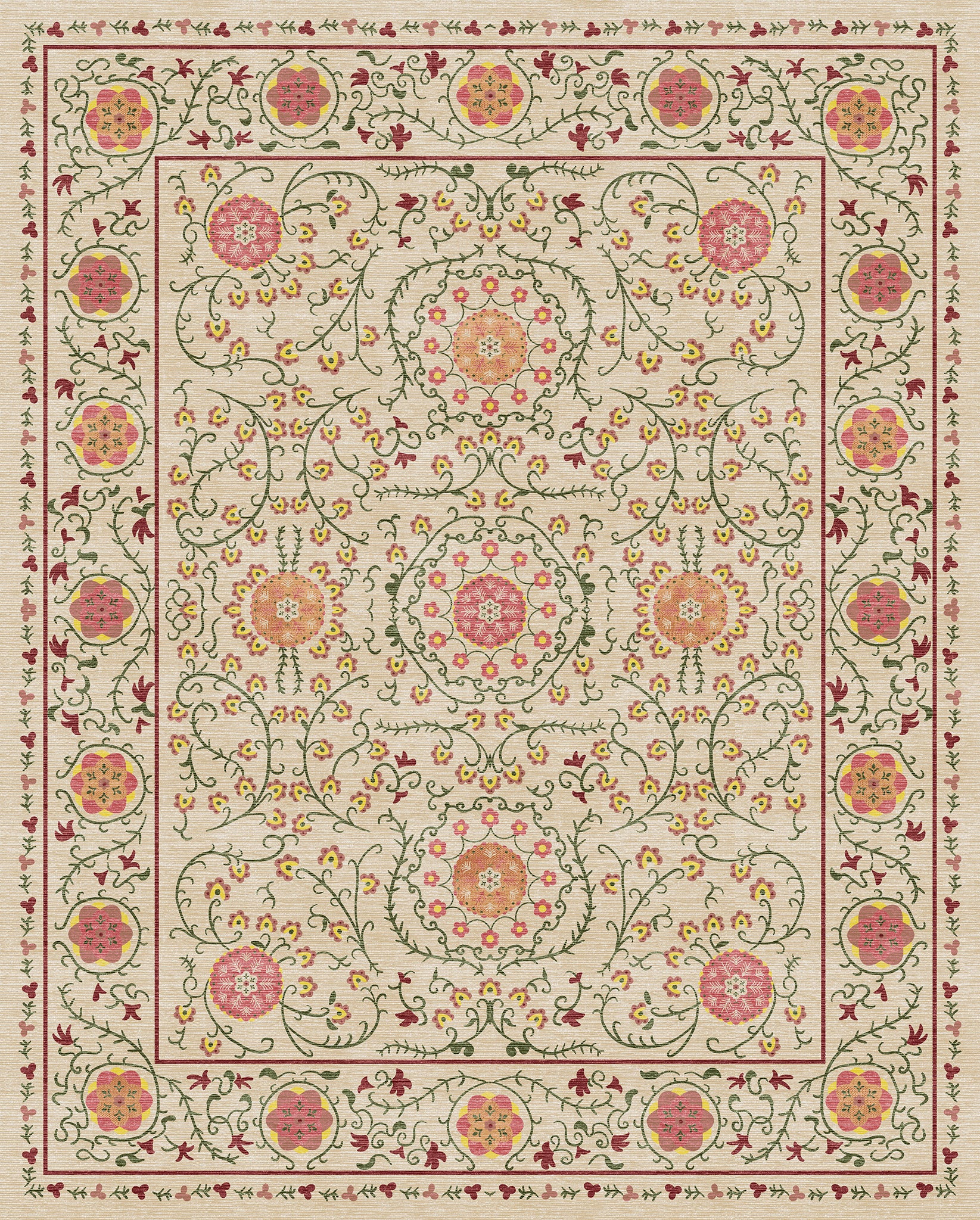 Rosalie Декоративен килим с медальон