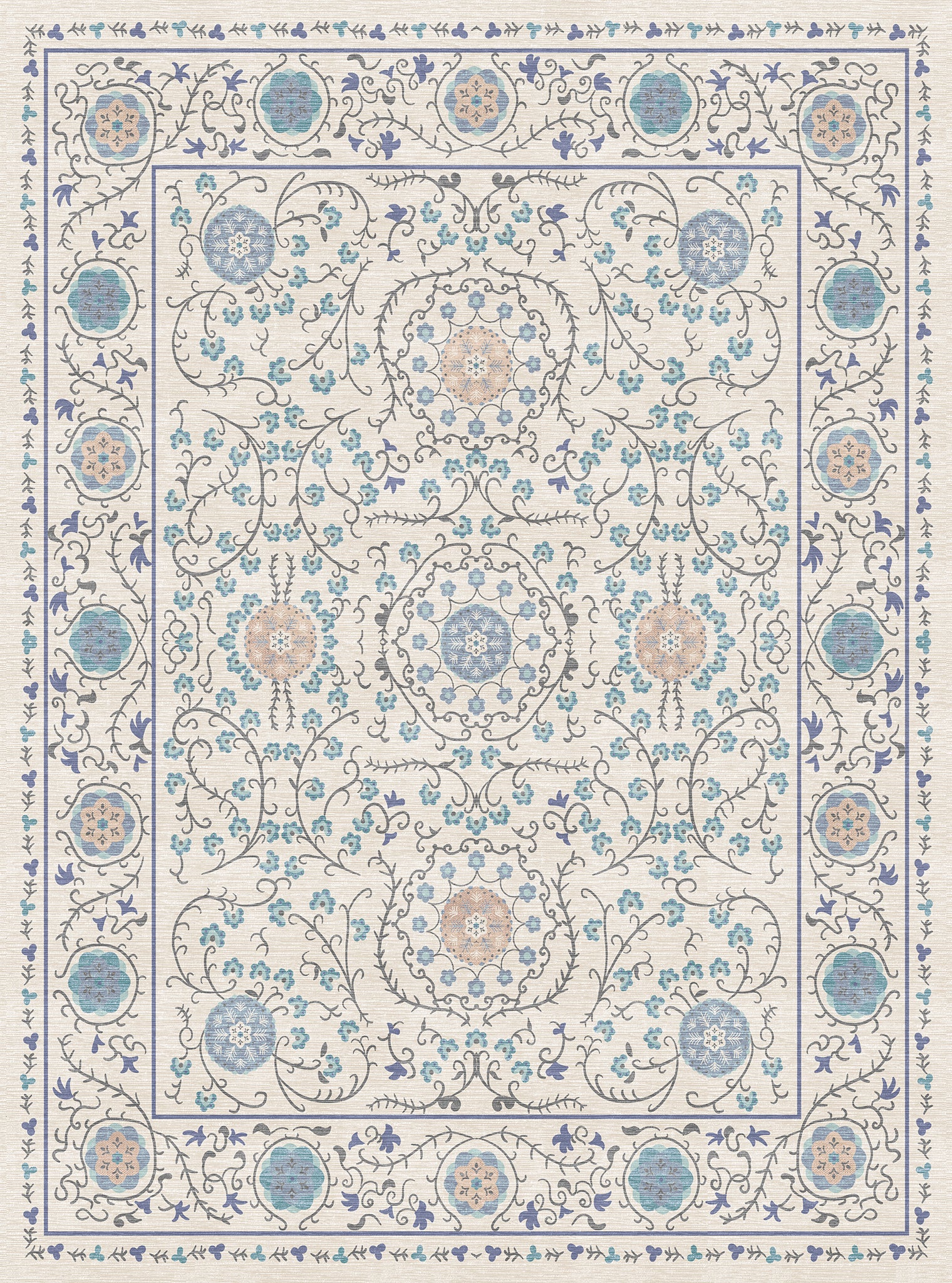 Rosalie Ornamental Medallion Rug