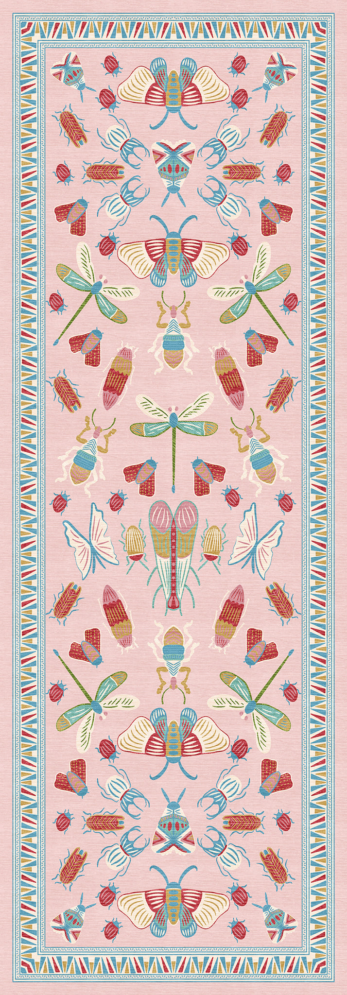 Thalia Eklektiškas Vabzdžių Motyvo Kilimas
