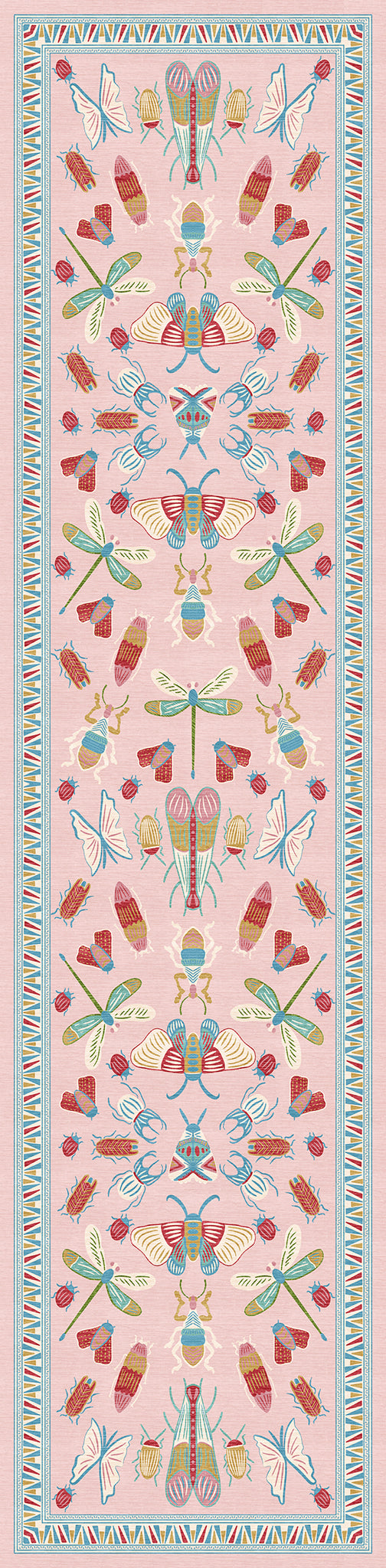 Thalia Eklektiškas Vabzdžių Motyvo Kilimas