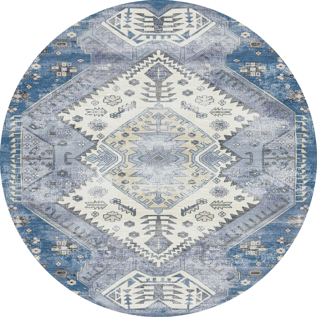 Isla Ornamentaler Medaillon-Teppich