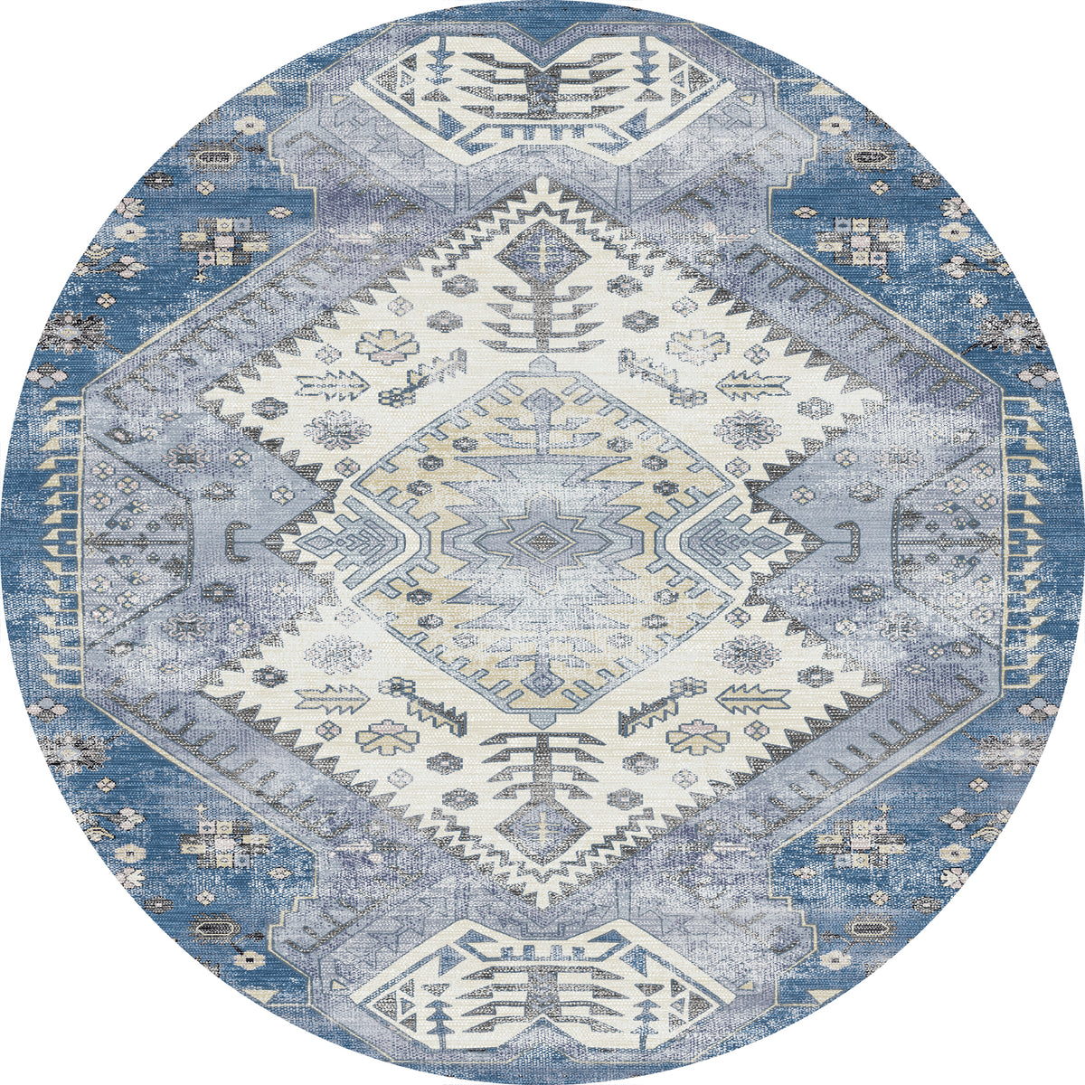 Isla Ornamentaler Medaillon-Teppich