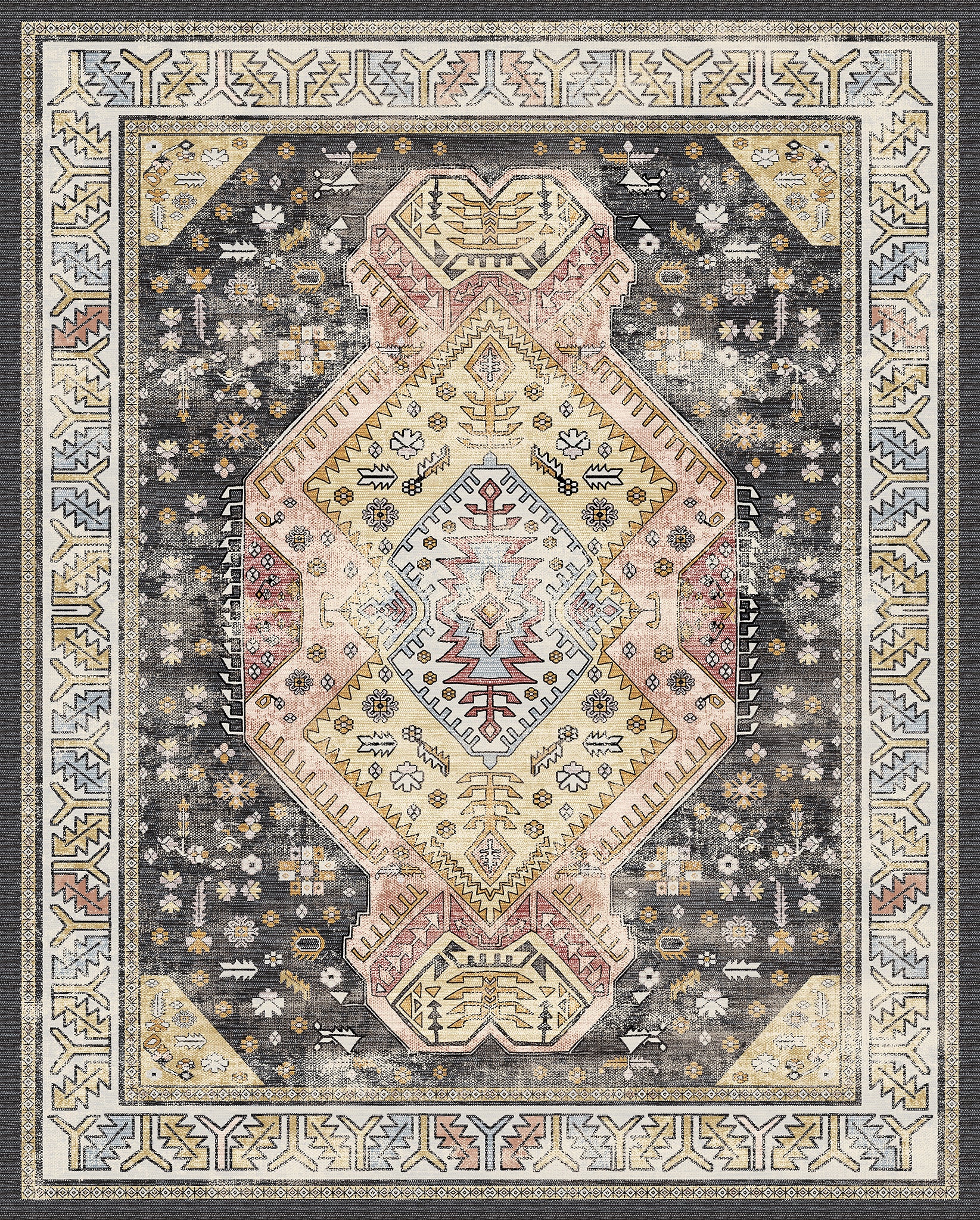 Isla Ornamental Medallion Rug