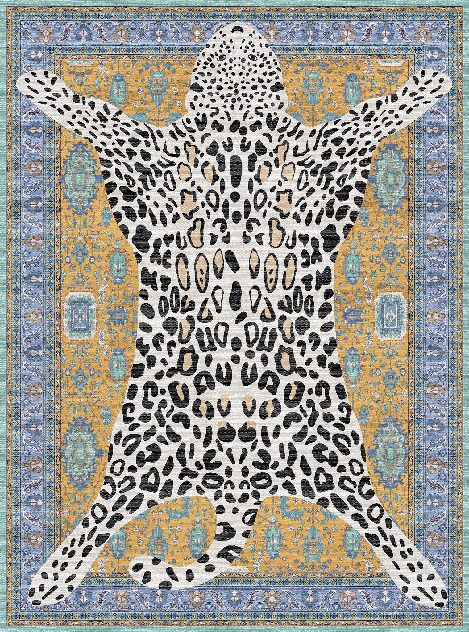 Zev Leopard Animal Print Rug