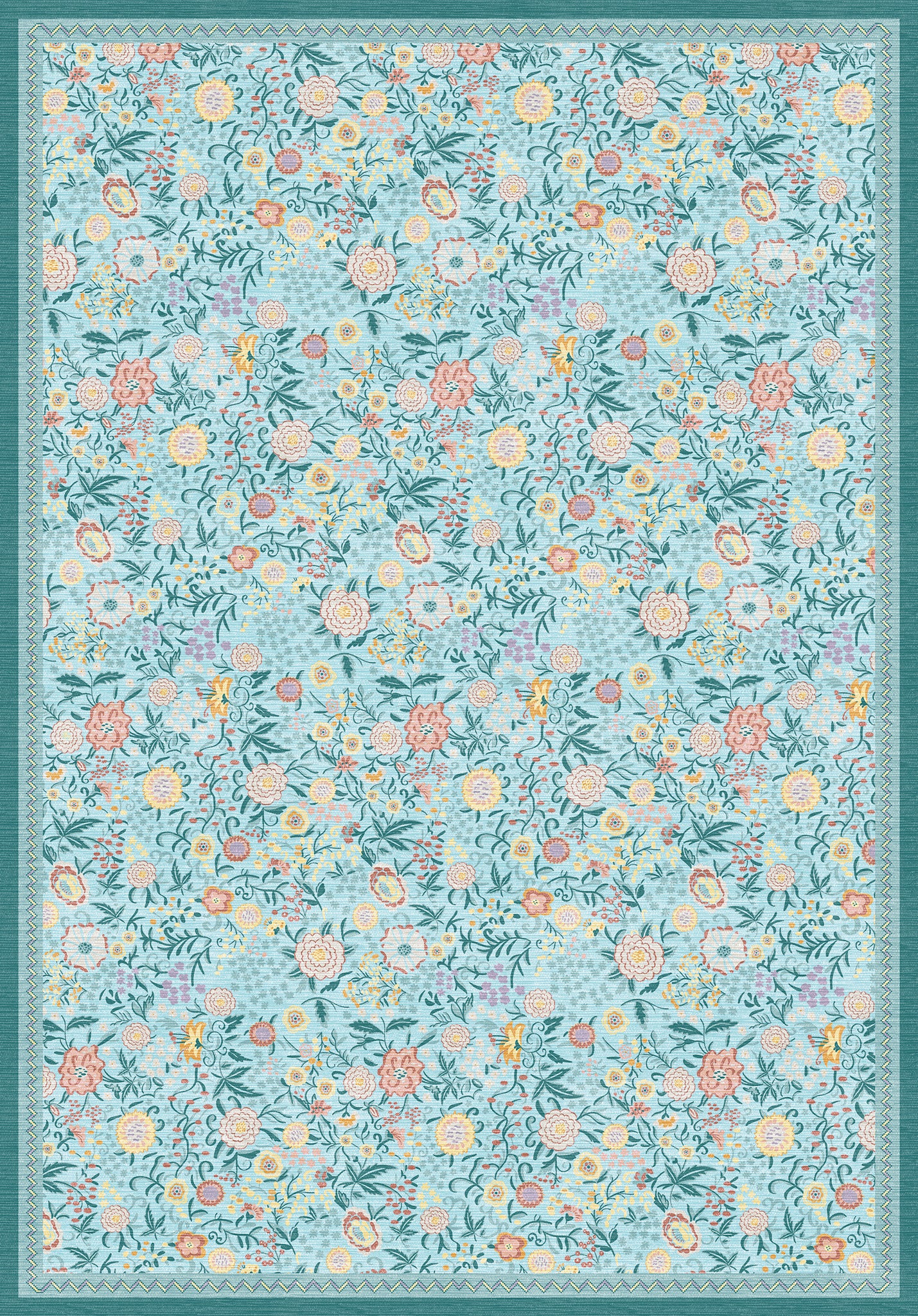 Bloomie Tappeto con Motivo Floreale Selvatico