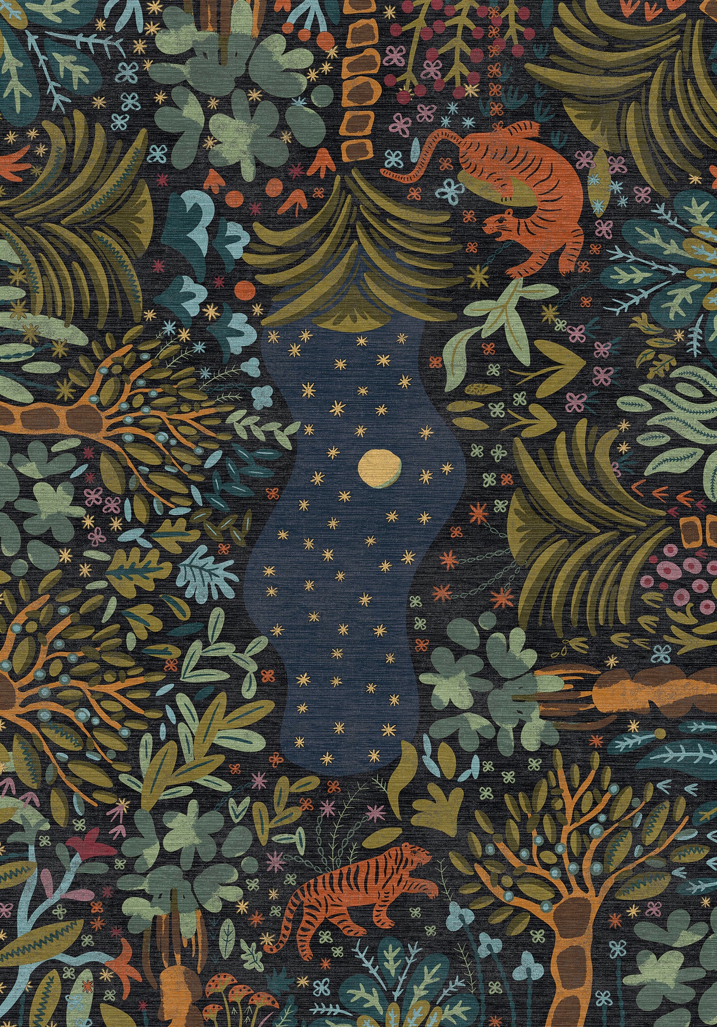Liora Alfombra Inspirada en la Naturaleza Bosque