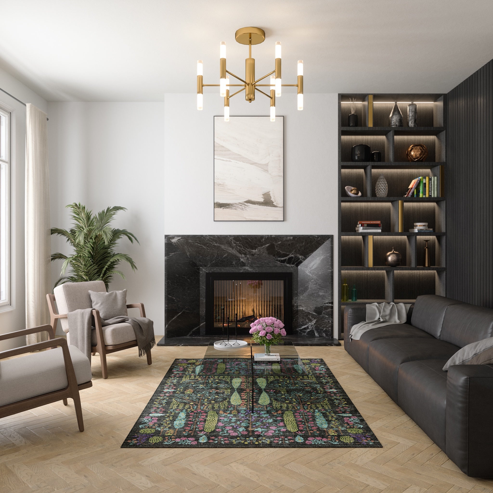 Annabelle Botanical Floral Rug