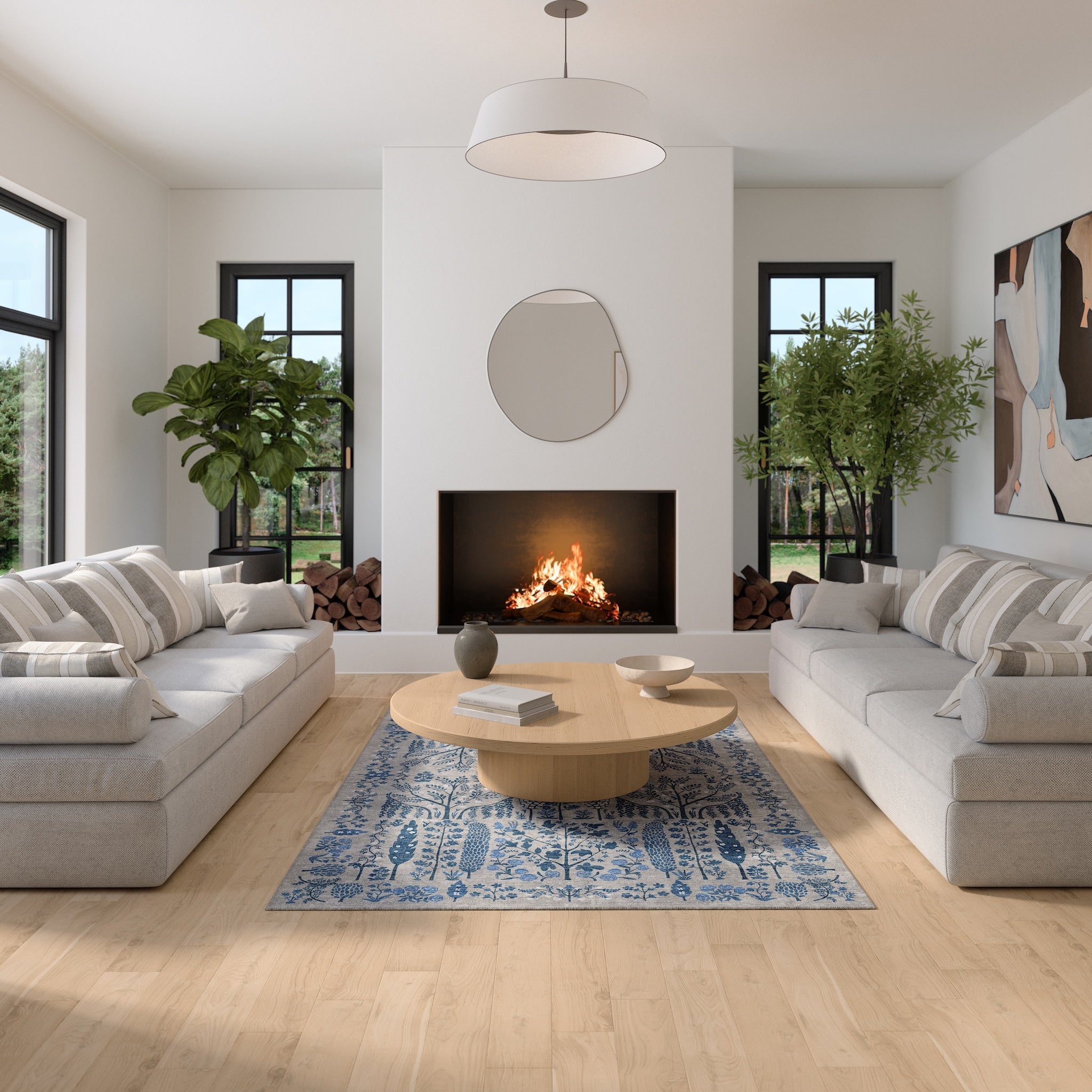 Annabelle Botanical Floral Rug