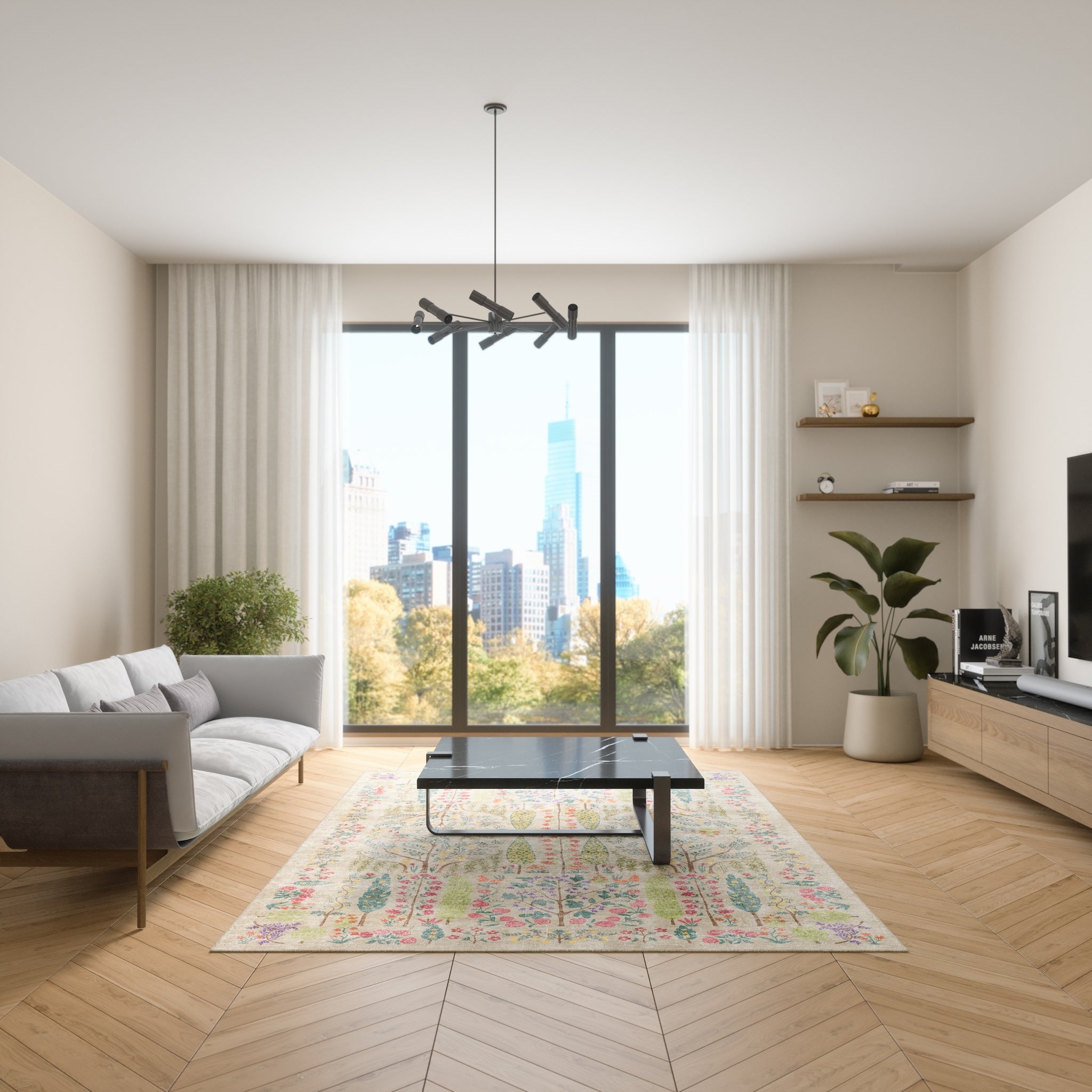 Annabelle Botanical Floral Rug