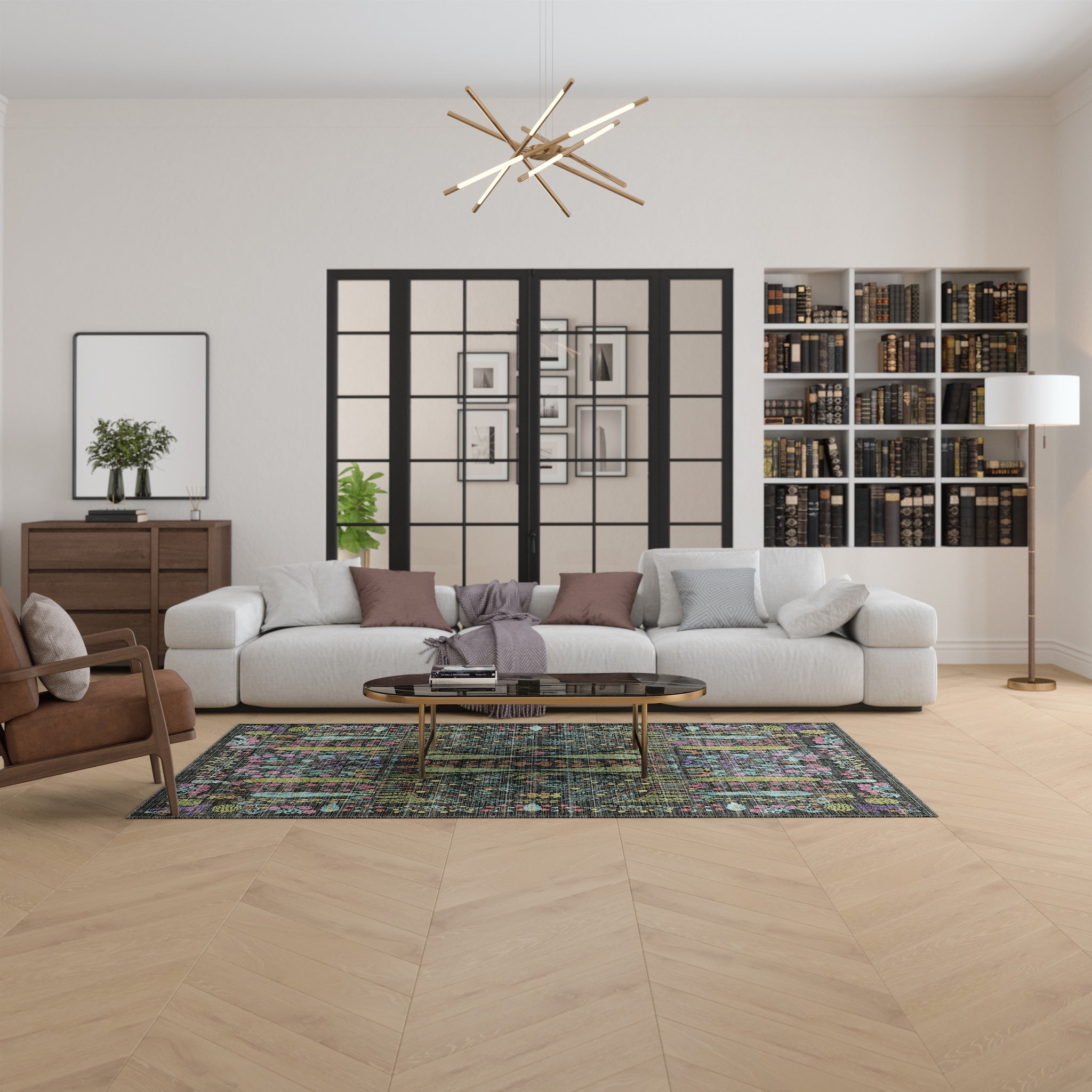 Annabelle Botanical Floral Rug