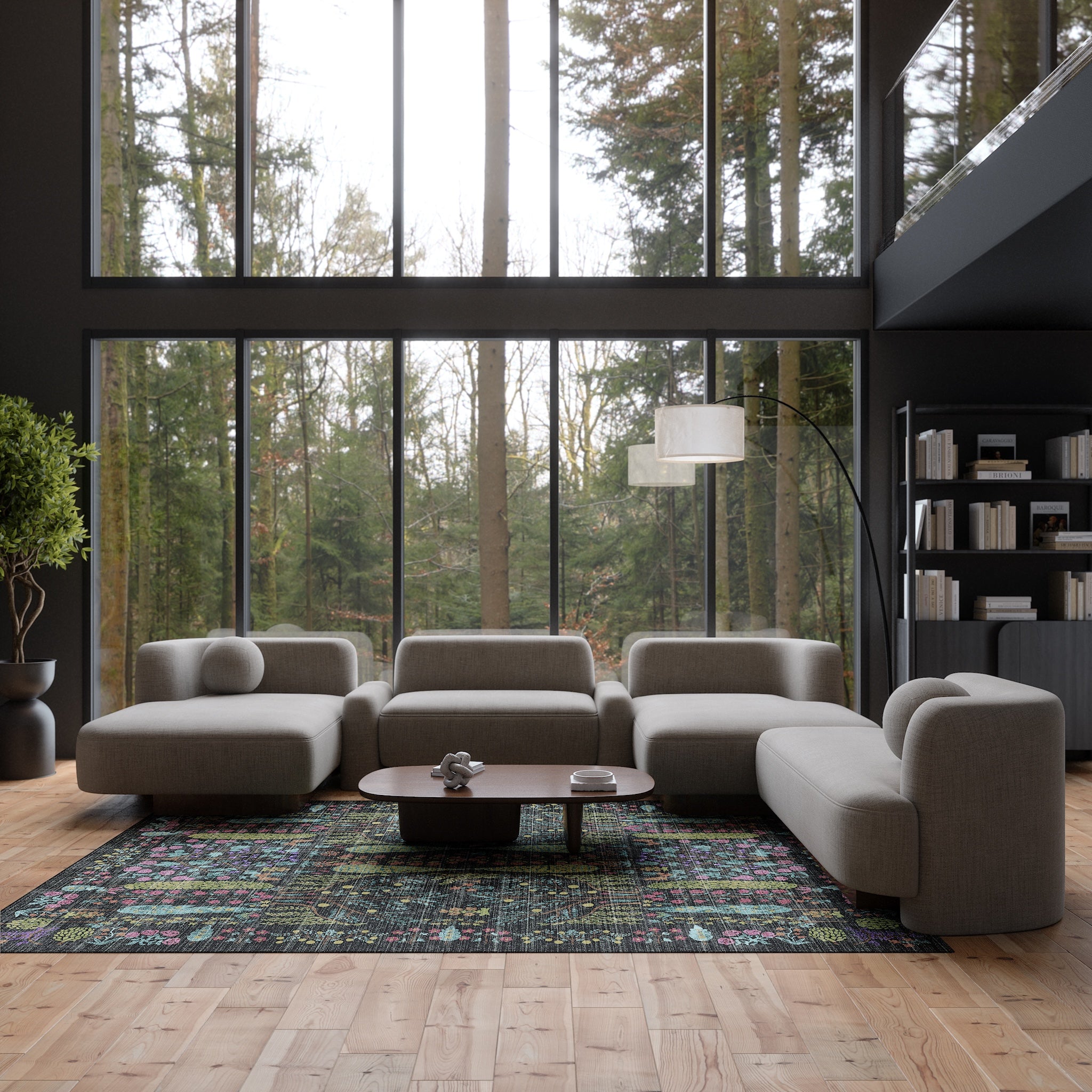 Annabelle Botanical Floral Rug