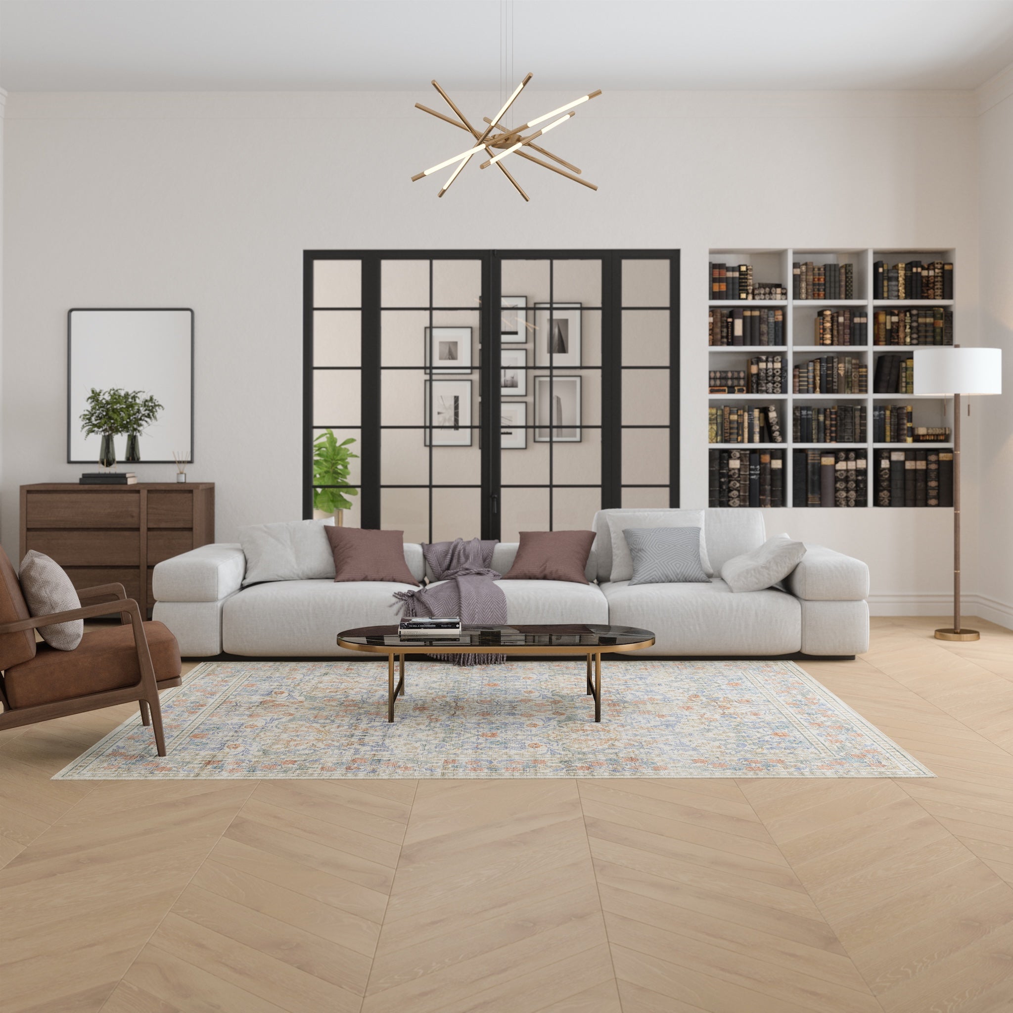 Sabine Вдъхновен от реколтата килим