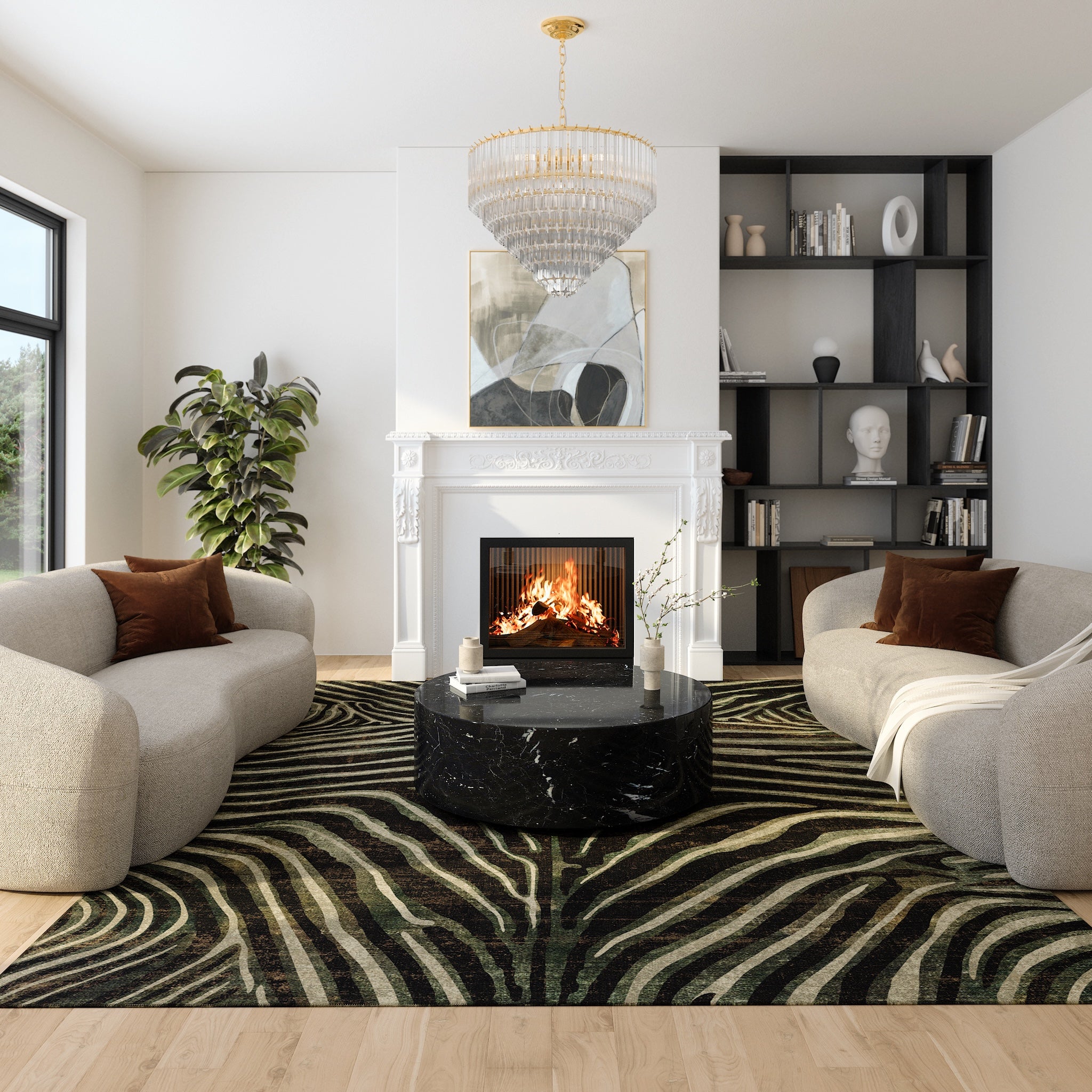 Lira Kunstnerisk zebra-tæppe