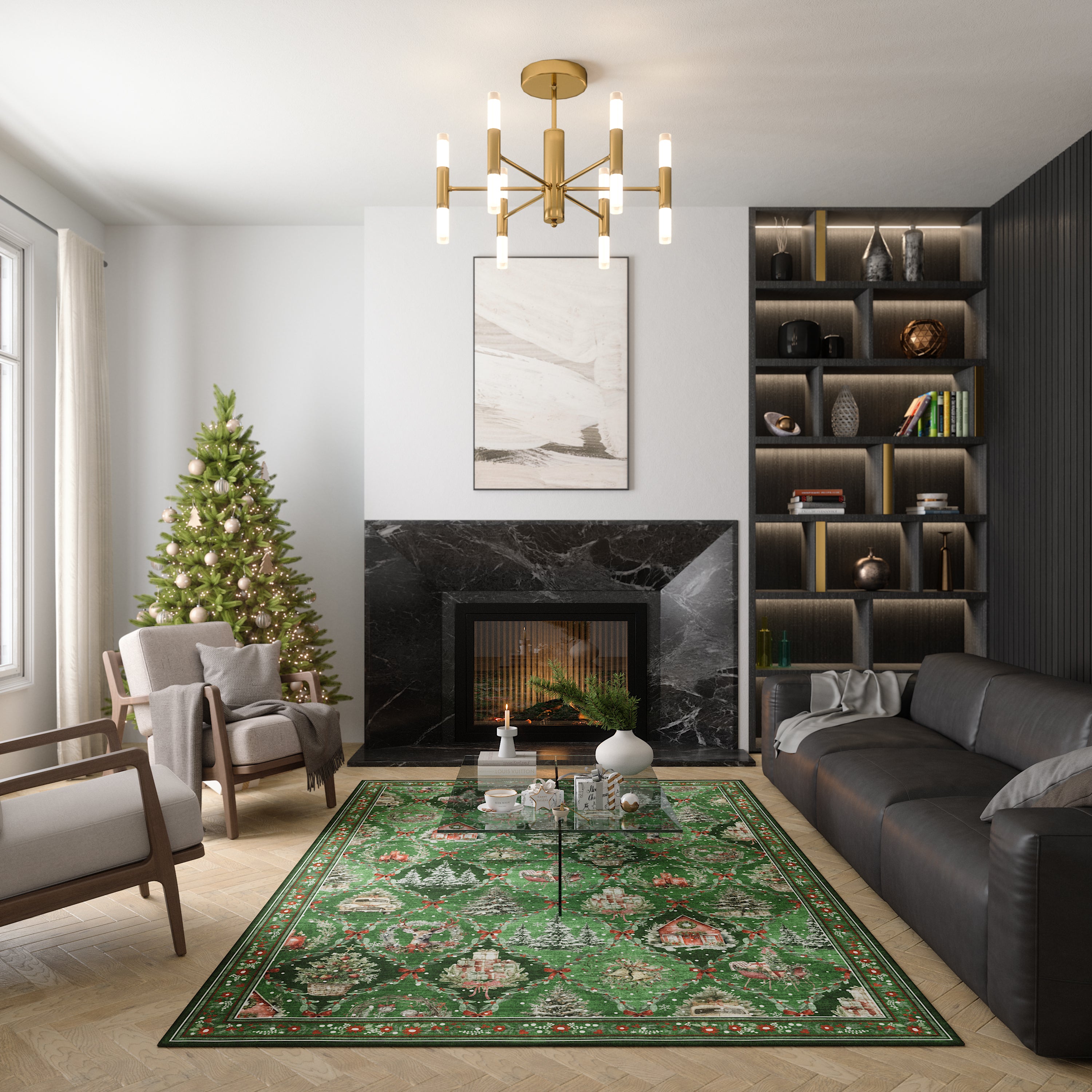 Jovie Коледен килим за къщички