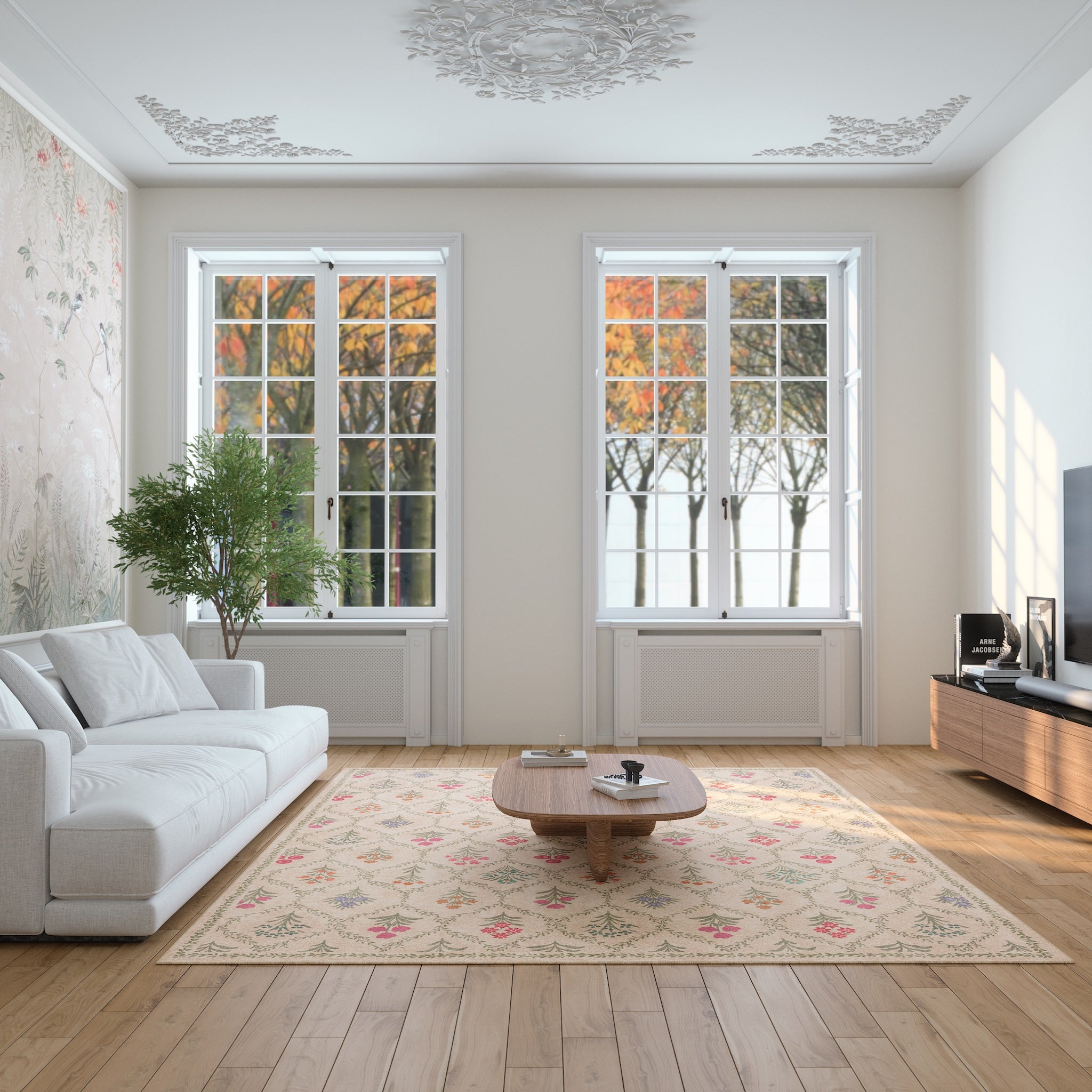 Millie Vintage Bloemen Tuinkleed